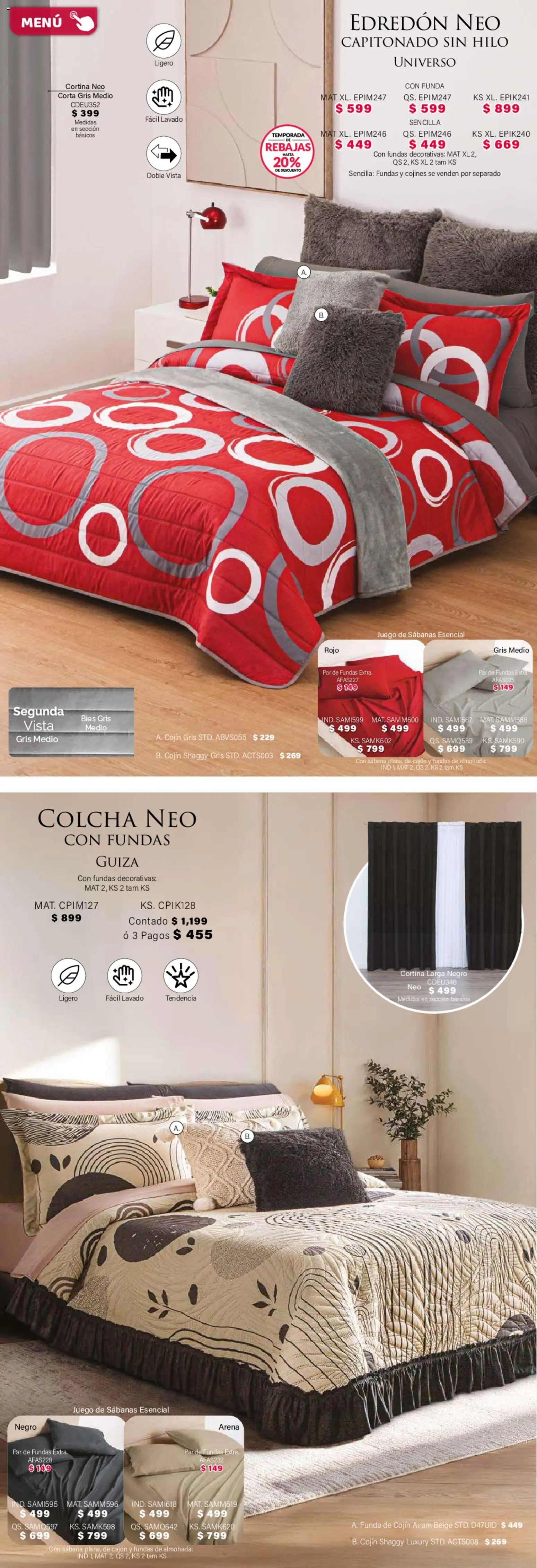 Nuevas ofertas de Colchas Concord válidas en toda la República Mexicana desde el 01.02.2026. ¡Encuentra las mejores ofertas en Colchas Concord catálogo! | Página: 68 | Productos: Juego, Funda, Almohada, Sabanas