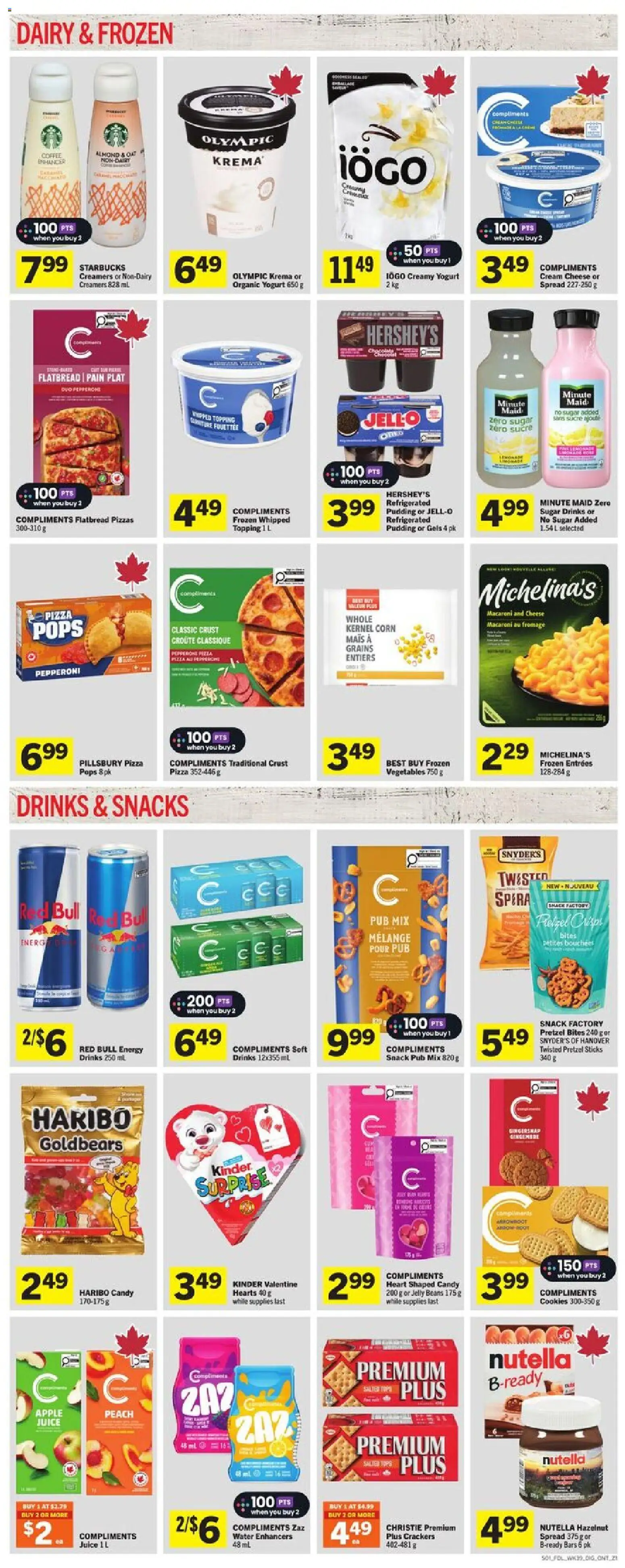 Foodland flyer valid from 22.01.2026 | Page: 3 | Products: Cookies, Cheese, Yogurt, Pizza