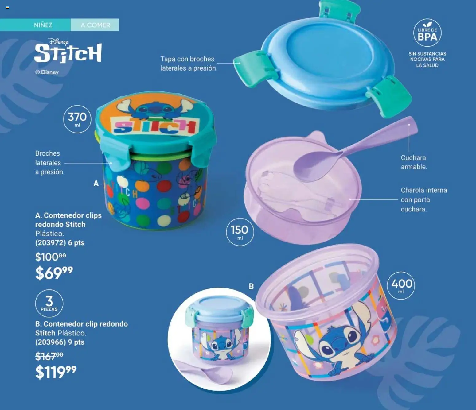 Nuevas ofertas de AVON válidas en toda la República Mexicana desde el 08.05.2026. ¡Encuentra las mejores ofertas en AVON Casa & Estilo 8 2026! | Página: 196 | Productos: Contenedor, Cuchara