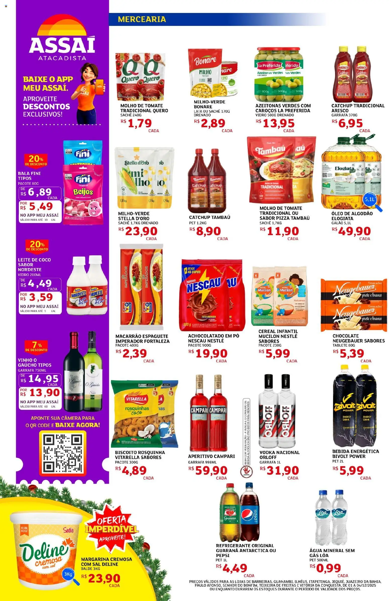 Assaí Atacadista Folheto - válido de 01.12.2025 | Página: 2 | Produtos: Biscoito, Guaraná, Refrigerante, Mucilon