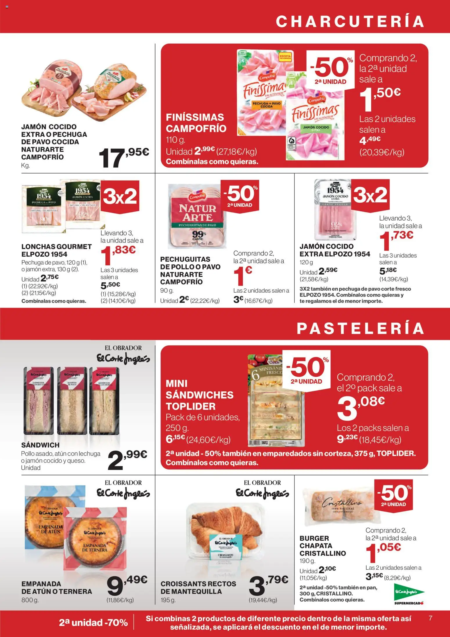 Nuevas ofertas de El Corte Inglés válidas en toda la República Mexicana desde el 12.02.2026. ¡Encuentra las mejores ofertas en El Corte Inglés catálogo! | Página: 7 | Productos: Pollo, Atún, Lechuga, Jamón