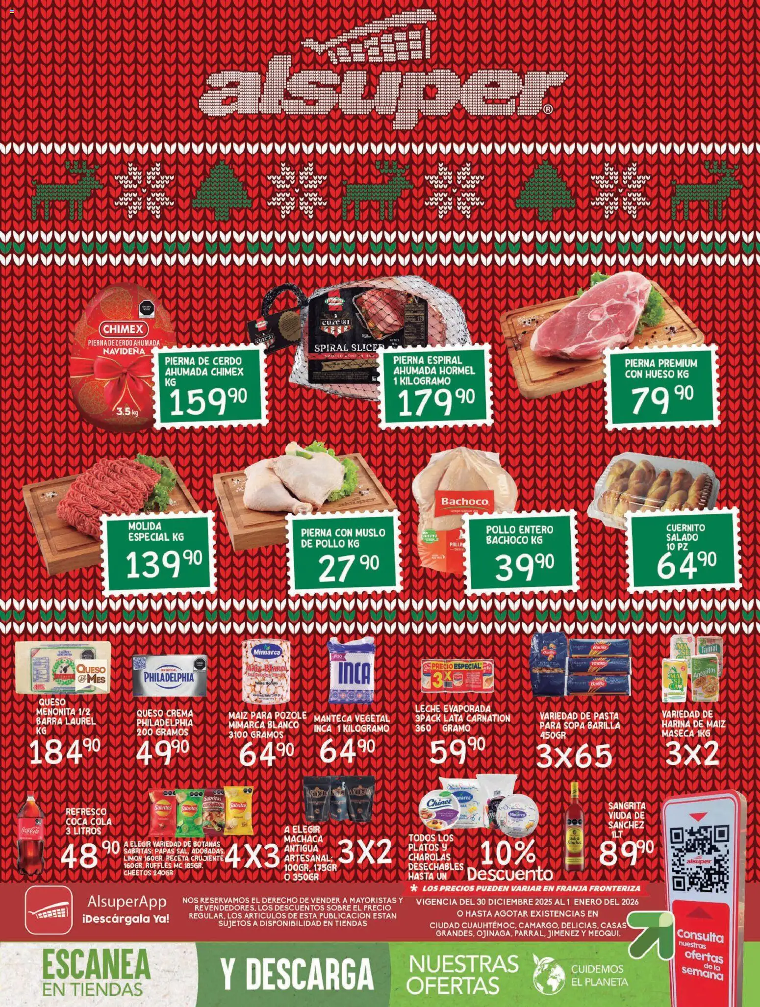 Nuevas ofertas de Alsuper válidas en toda la República Mexicana desde el 30.12.2025. ¡Encuentra las mejores ofertas en Alsuper folleto! | Página: 1 | Productos: Maíz, Cuernito, Queso, Barra