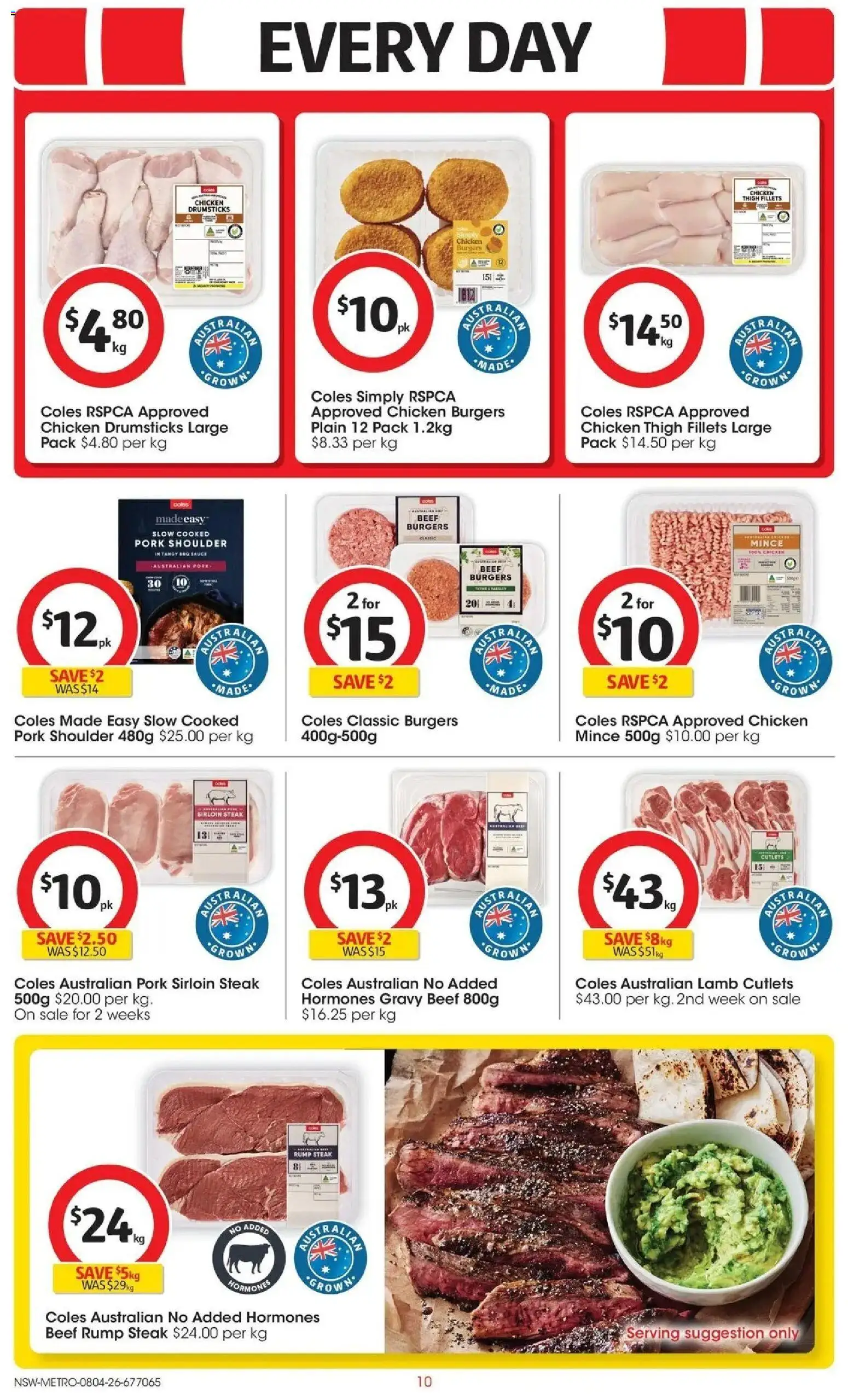 Deals catalogue - valid from 07.04.2026 | Page: 10 | Products: Chicken, Lamb, Beef, Sauce