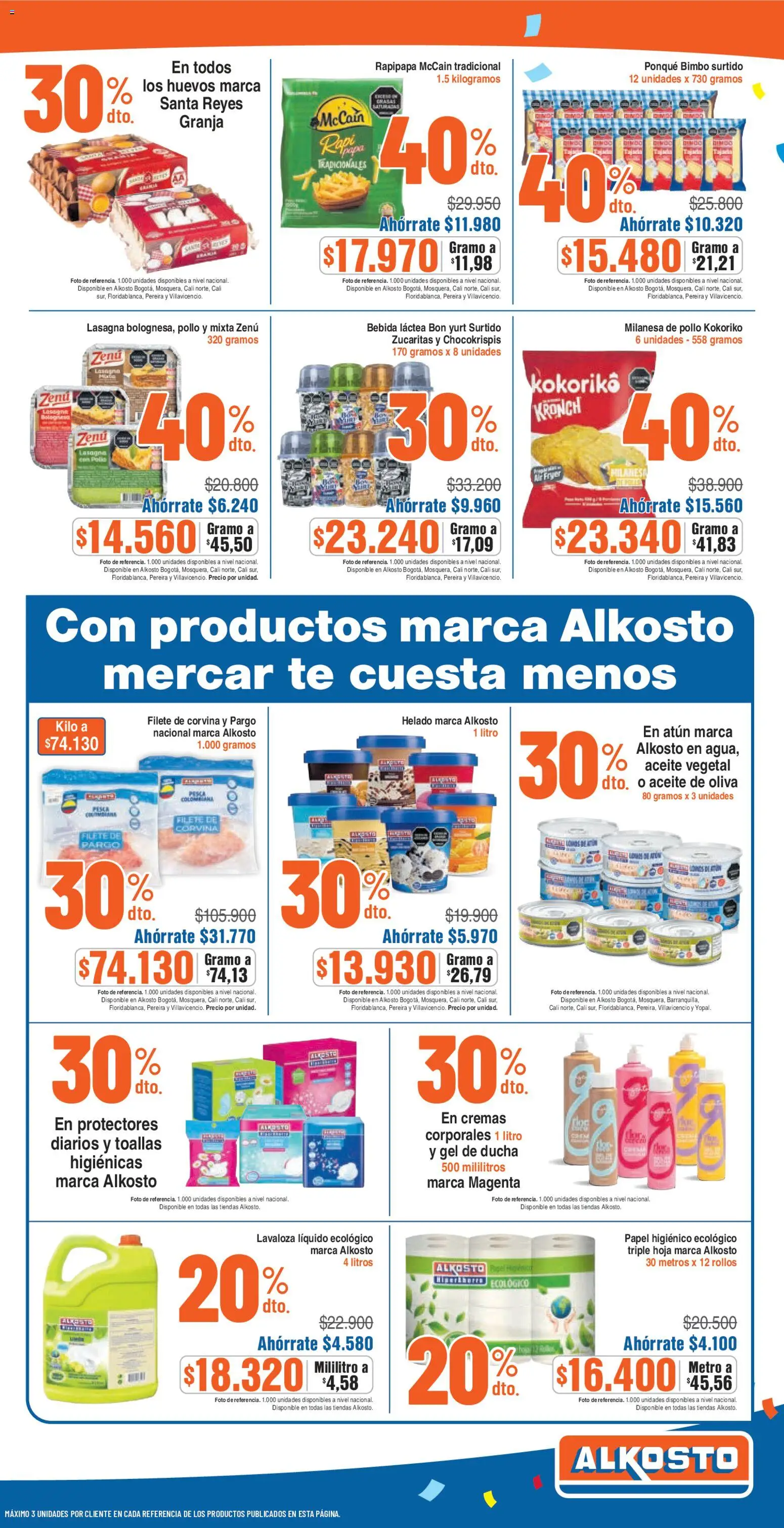 Ktronix revista - valida desde el 11.04.2026 | Página: 3 | Productos: Pollo, Helado, Gel de ducha, Papel higiénico