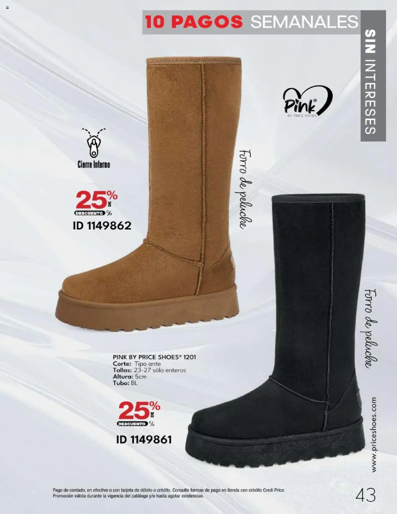 Nuevas ofertas de Price Shoes válidas en toda la República Mexicana desde el 14.10.2025. ¡Encuentra las mejores ofertas en Price Shoes - Catálogo - 10 Pagos sin Intereses! | Página: 43