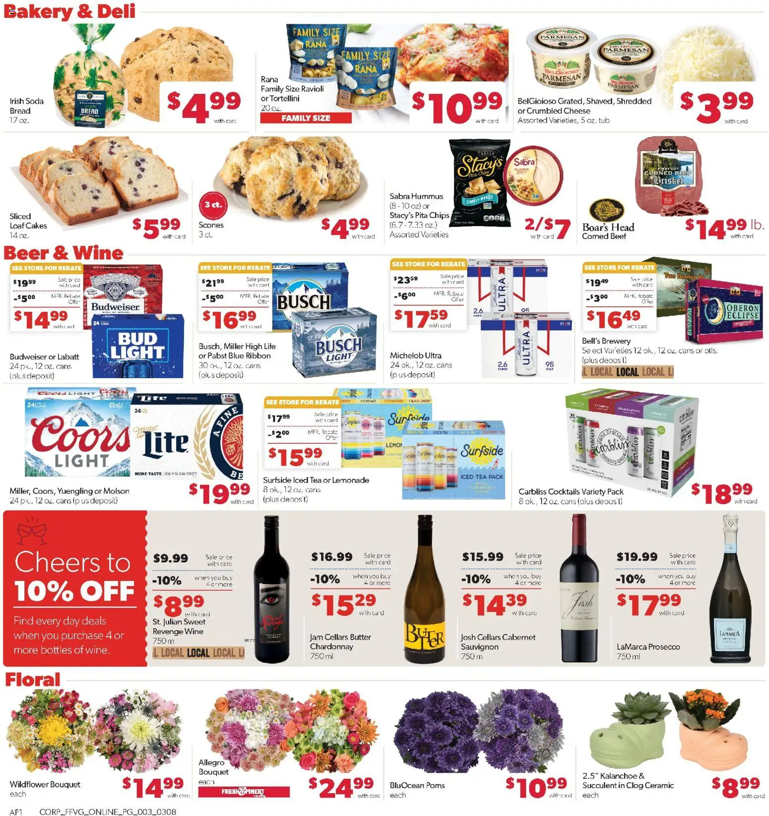 Family Fare Weekly Ad - MI - valid from 08.03.2026 | Page: 8 | Products: Butter, Cheese, Beef, Chips