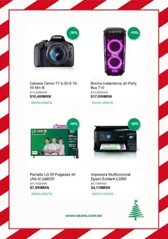 Vista previa de Sears catálogo, nuevo folleto de la tienda, válido en México a partir del 10.12.2025 | Página: 5 | Productos: Impresora, Cámara, Bocina
