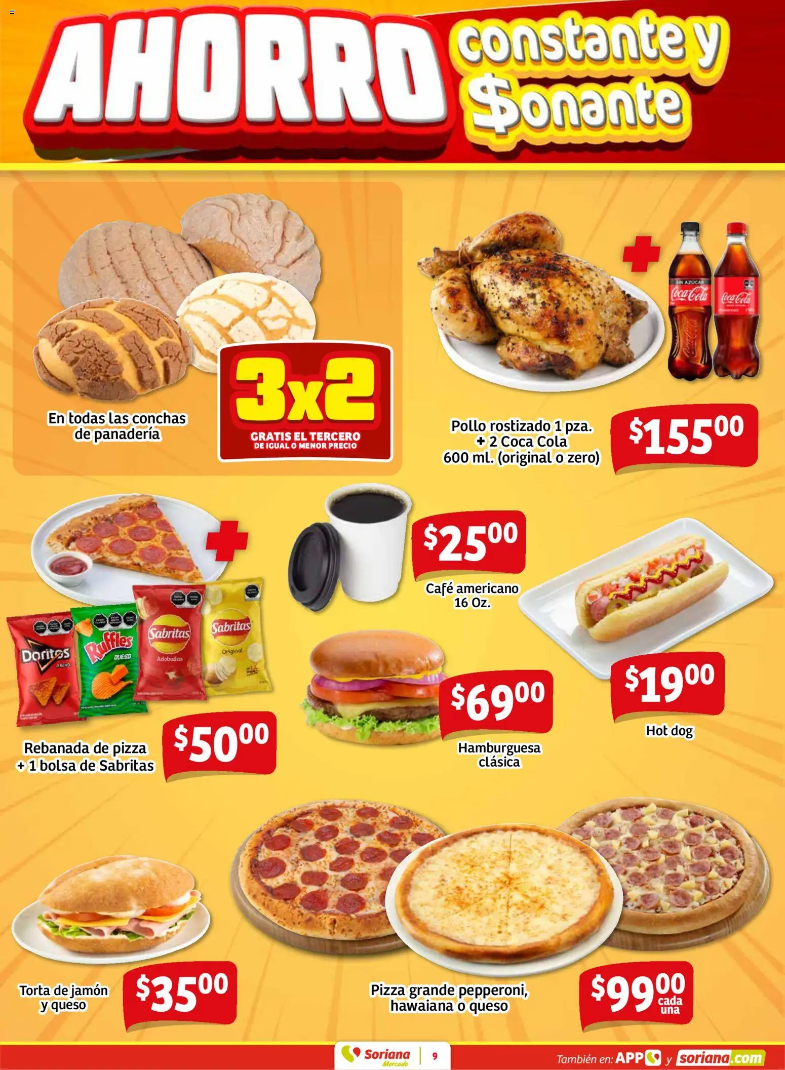 Nuevas ofertas de Soriana válidas en toda la República Mexicana desde el 15.01.2026. ¡Encuentra las mejores ofertas en Soriana - Fin de Semana Mercado: Saltillo y Torreón! | Página: 7 | Productos: Pollo, Azúcar, Café, Jamón