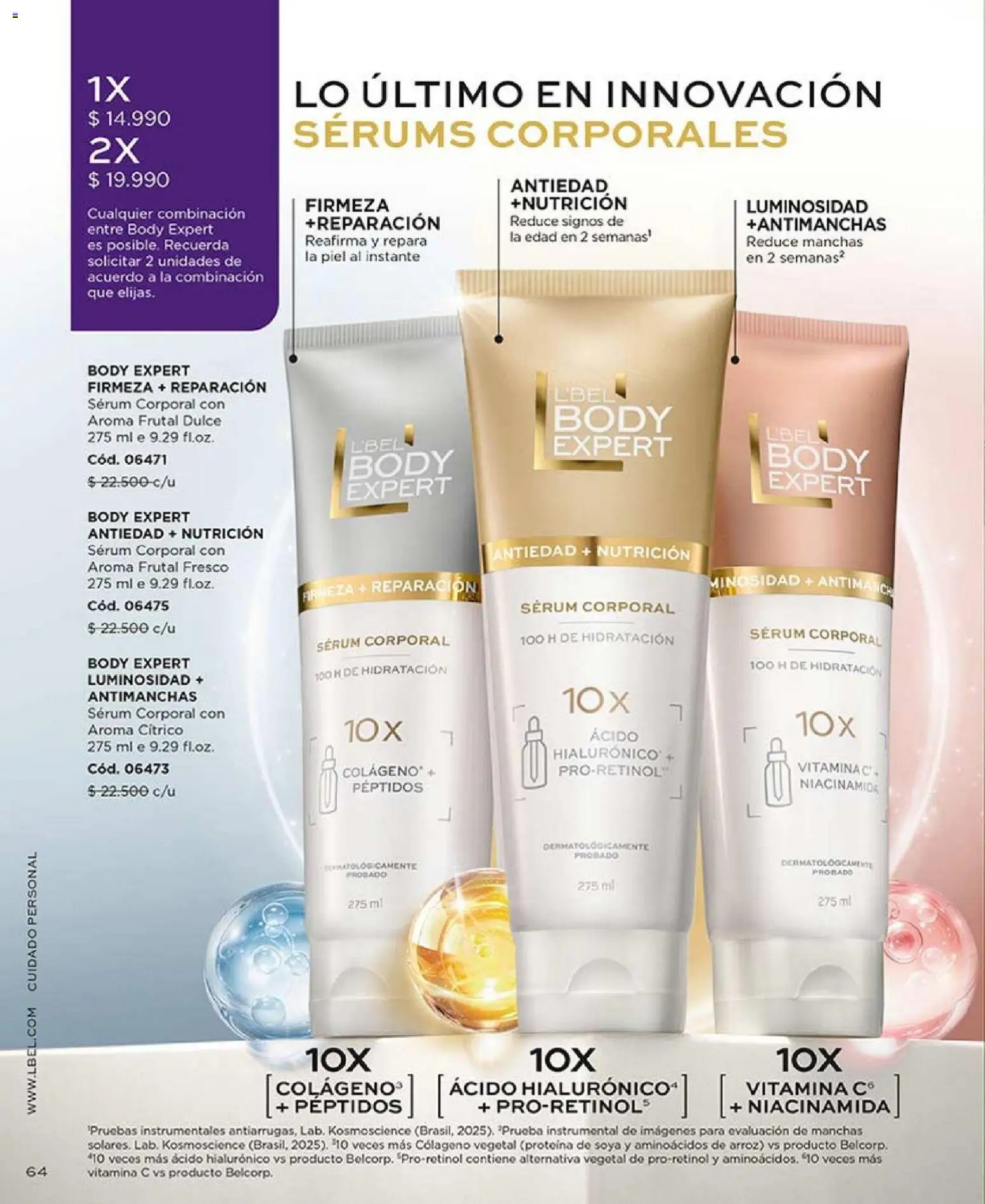 Catálogo L'Bel Campaña2x │ válido desde el 16.01.2026 | Página: 64 | Productos: Body, Arroz, Serum