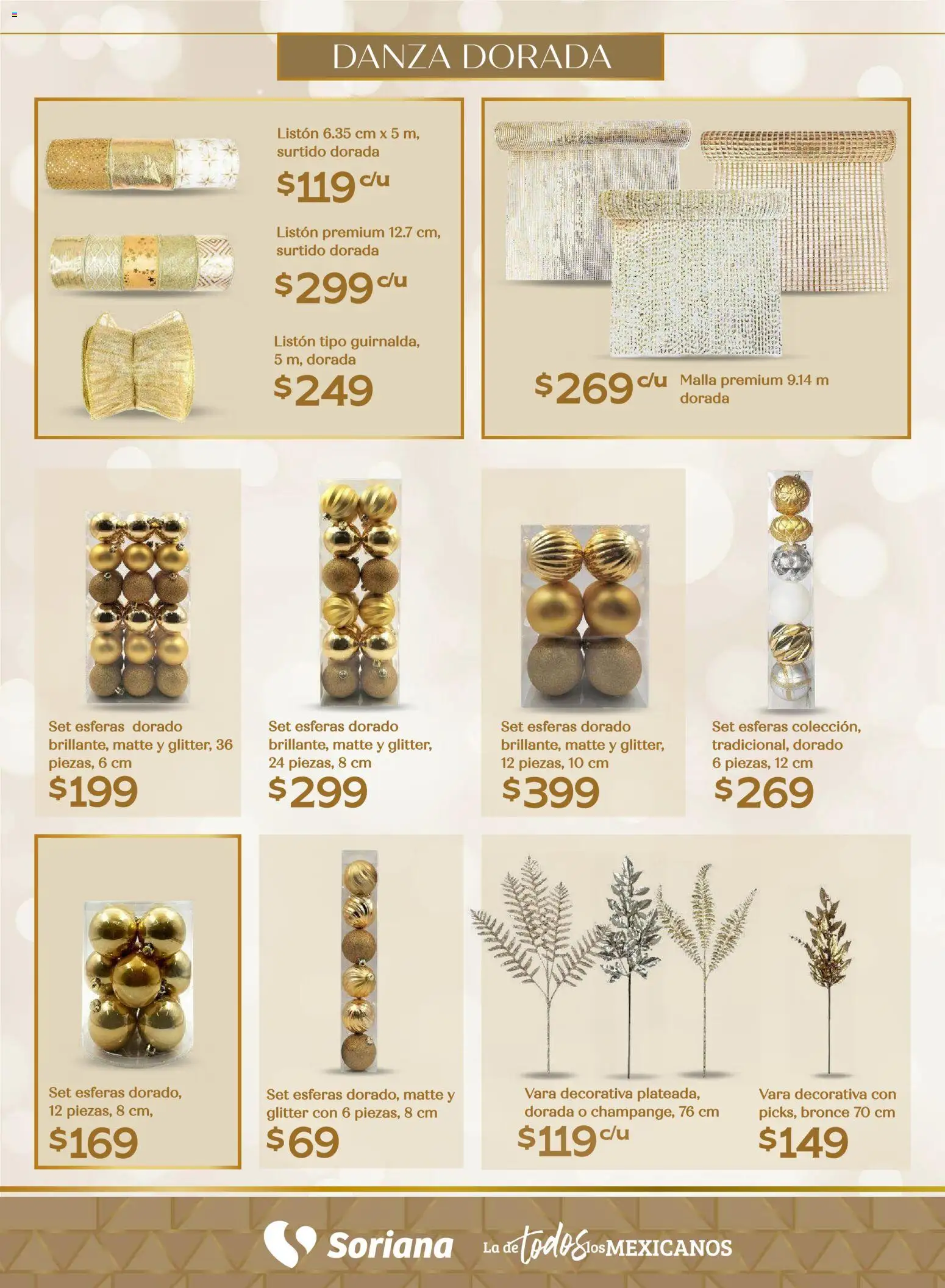 Nuevas ofertas de Soriana válidas en toda la República Mexicana desde el 25.09.2025. ¡Encuentra las mejores ofertas en Soriana - Decoración Navideña Súper Nacional! | Página: 18 | Productos: Glitter, Malla