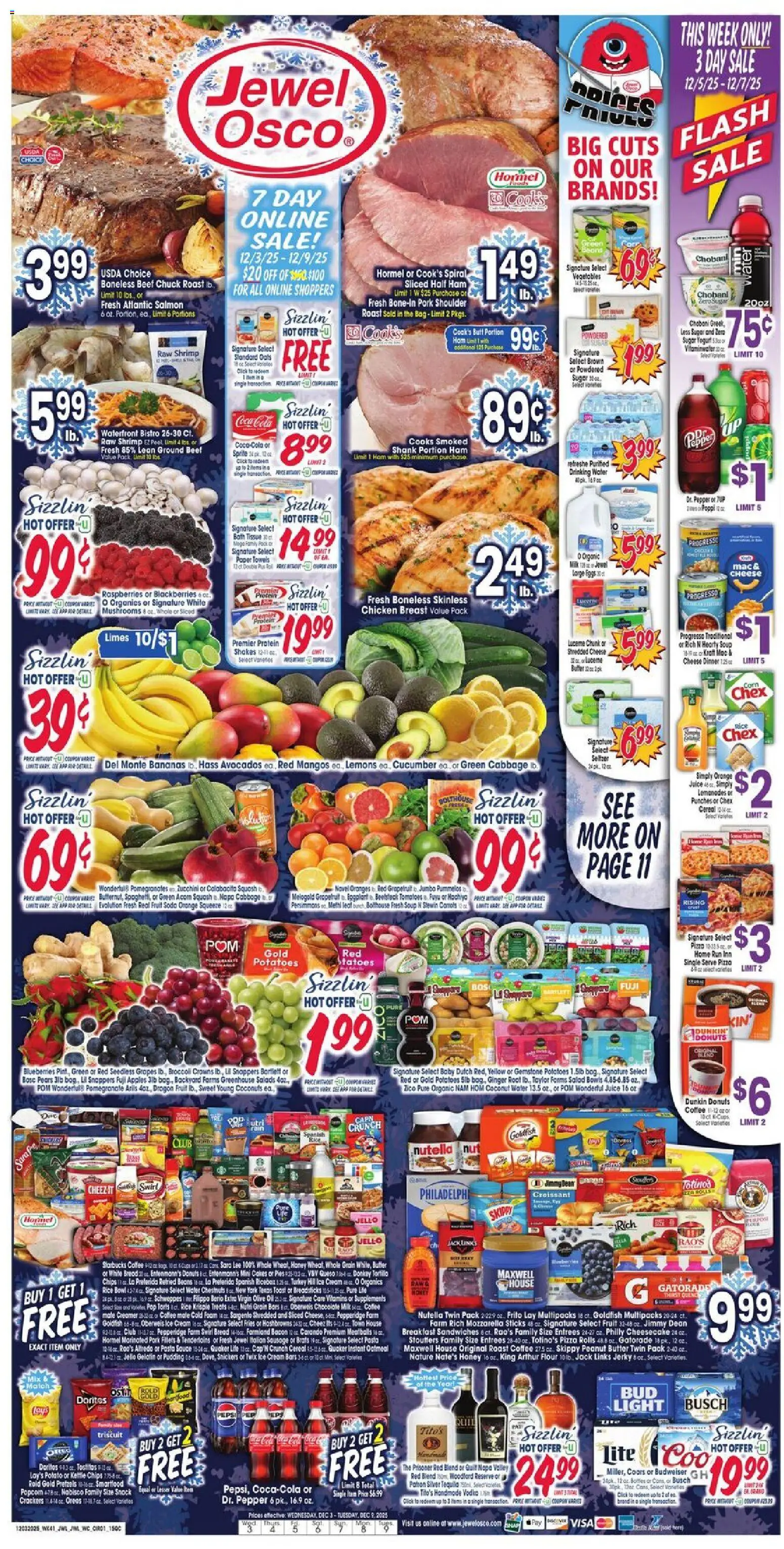 Jewel Osco Weekly Ad - IL - valid from 03.12.2025 | Page: 1 | Products: Crowns, Oranges, Pepper, Cabbage
