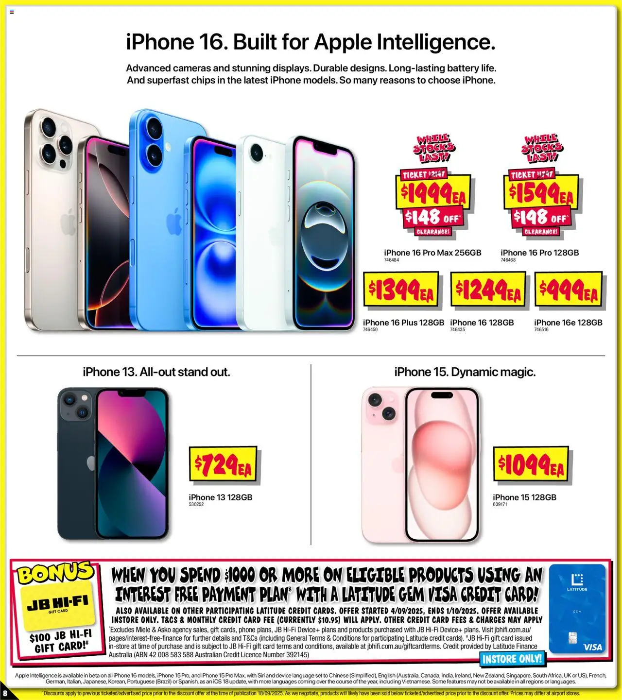 JB Hi-Fi catalogue - valid from 19.09.2025 | Page: 8 | Products: Gem, Phone, Device, Iphone