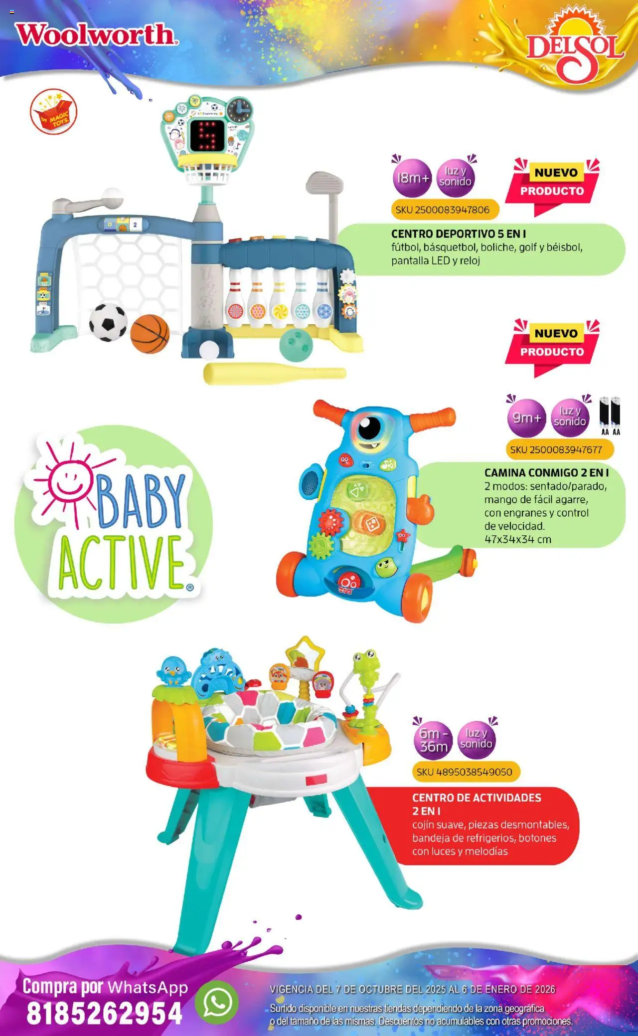 Nuevas ofertas de Del Sol y Woolworth válidas en toda la República Mexicana desde el 07.10.2025. ¡Encuentra las mejores ofertas en Del Sol y Woolworth - Catálogo Castillo Del Juguete! | Página: 9 | Productos: Bandeja, Mango, Reloj