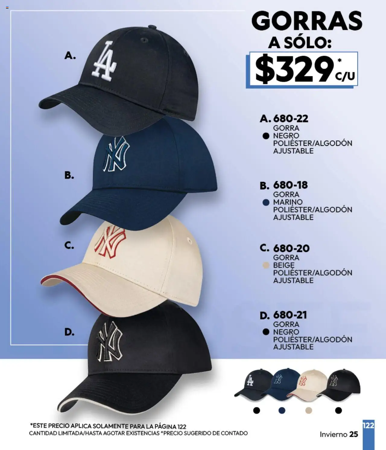 Nuevas ofertas de Cklass válidas en toda la República Mexicana desde el 16.09.2025. ¡Encuentra las mejores ofertas en Cklass - Catálogo Invierno Urban! | Página: 193 | Productos: Gorra