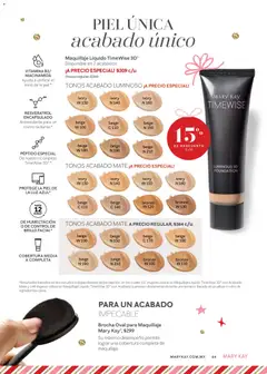 Vista previa de Maquillaje Líquido TimeWise 3D, Available in 2 finishes., nuevo folleto de la tienda, válido en México a partir del 01.11.2025 | Página: 64