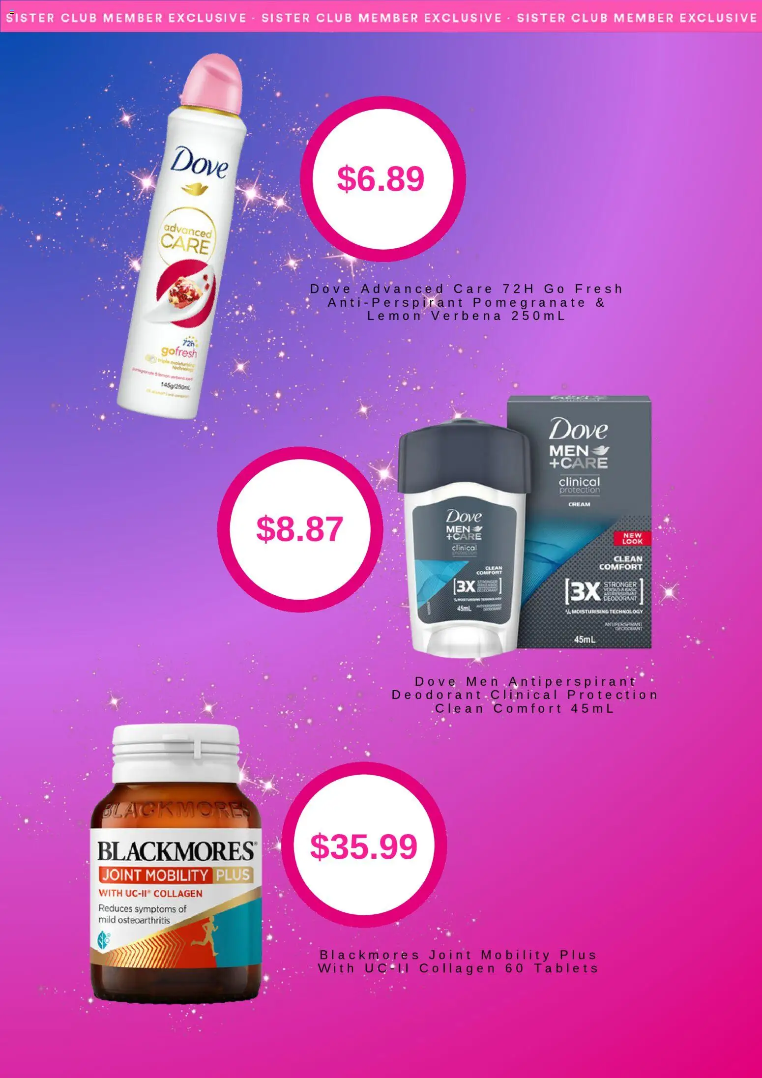 Priceline Pharmacy catalogue - valid from 24.11.2025 | Page: 5 | Products: Deodorant, Antiperspirant, Pomegranate, Tablets