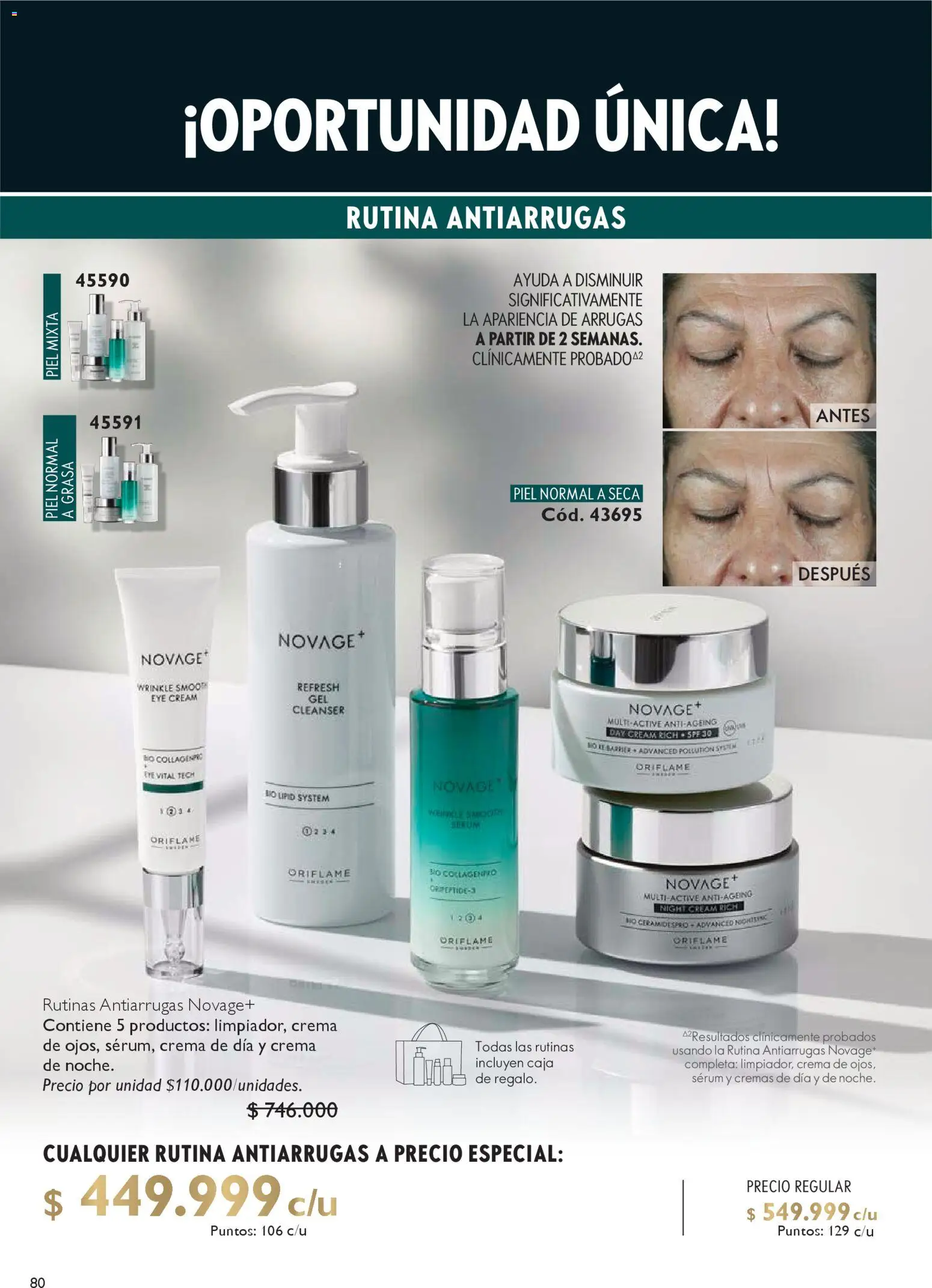 Oriflame revista - valida desde el 25.10.2025 | Página: 80 | Productos: Crema, Serum, Caja