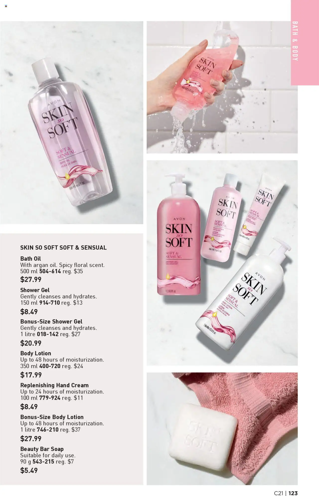 Avon flyer valid from 09.10.2025 | Page: 123 | Products: Cream, Body lotion, Bath, Oil