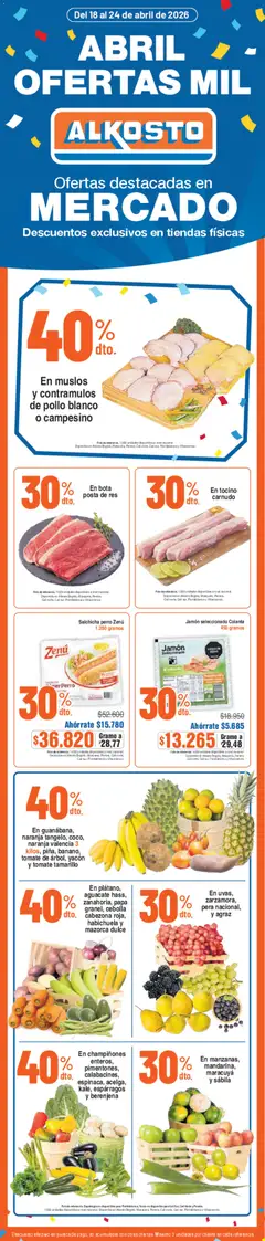 Alkosto mercado -  Vista previa de la revista de la tienda Alkosto valido desde el 18.04.2026