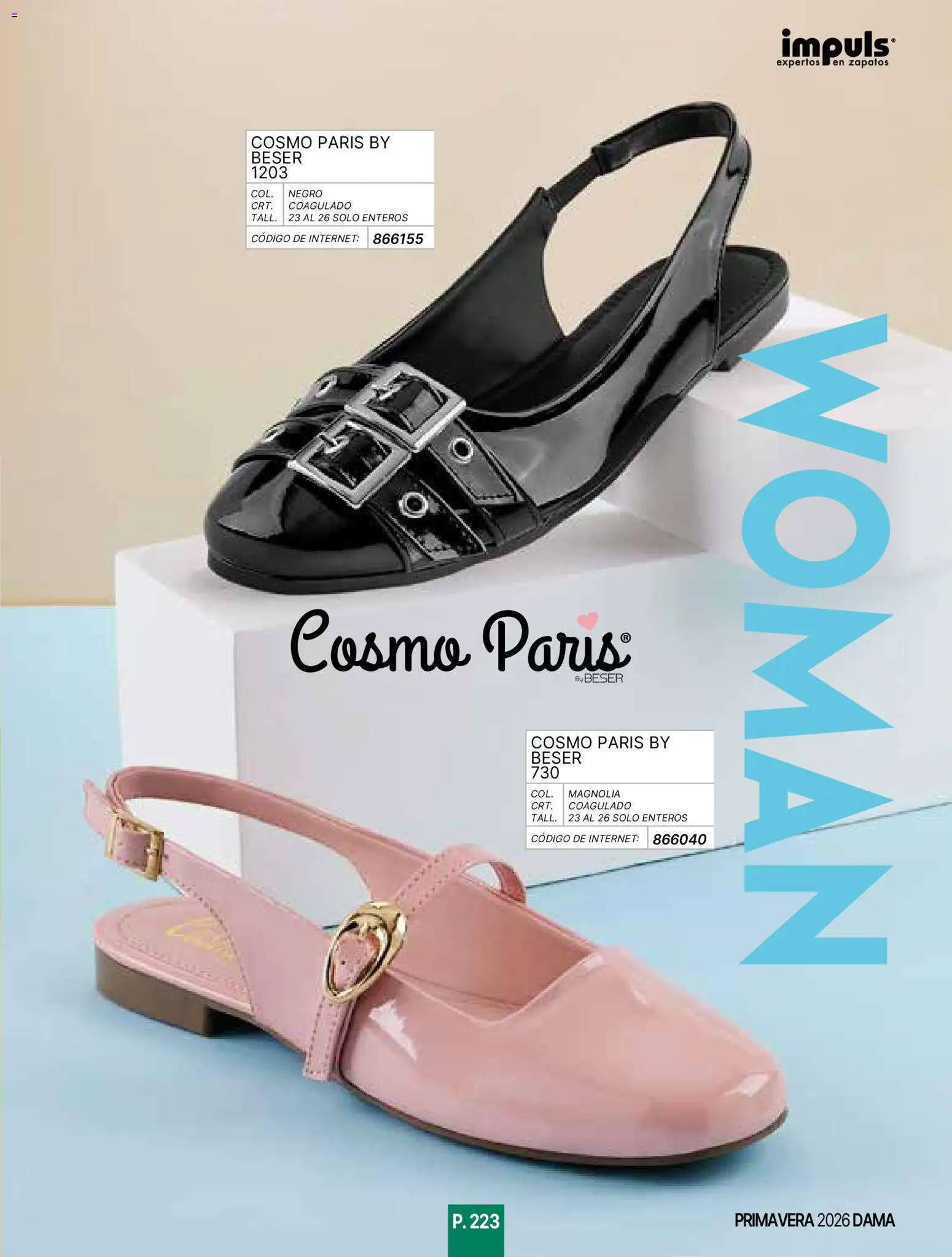 Nuevas ofertas de Impuls válidas en toda la República Mexicana desde el 01.01.2026. ¡Encuentra las mejores ofertas en Impuls catálogo Primavera! | Página: 225 | Productos: Zapatos