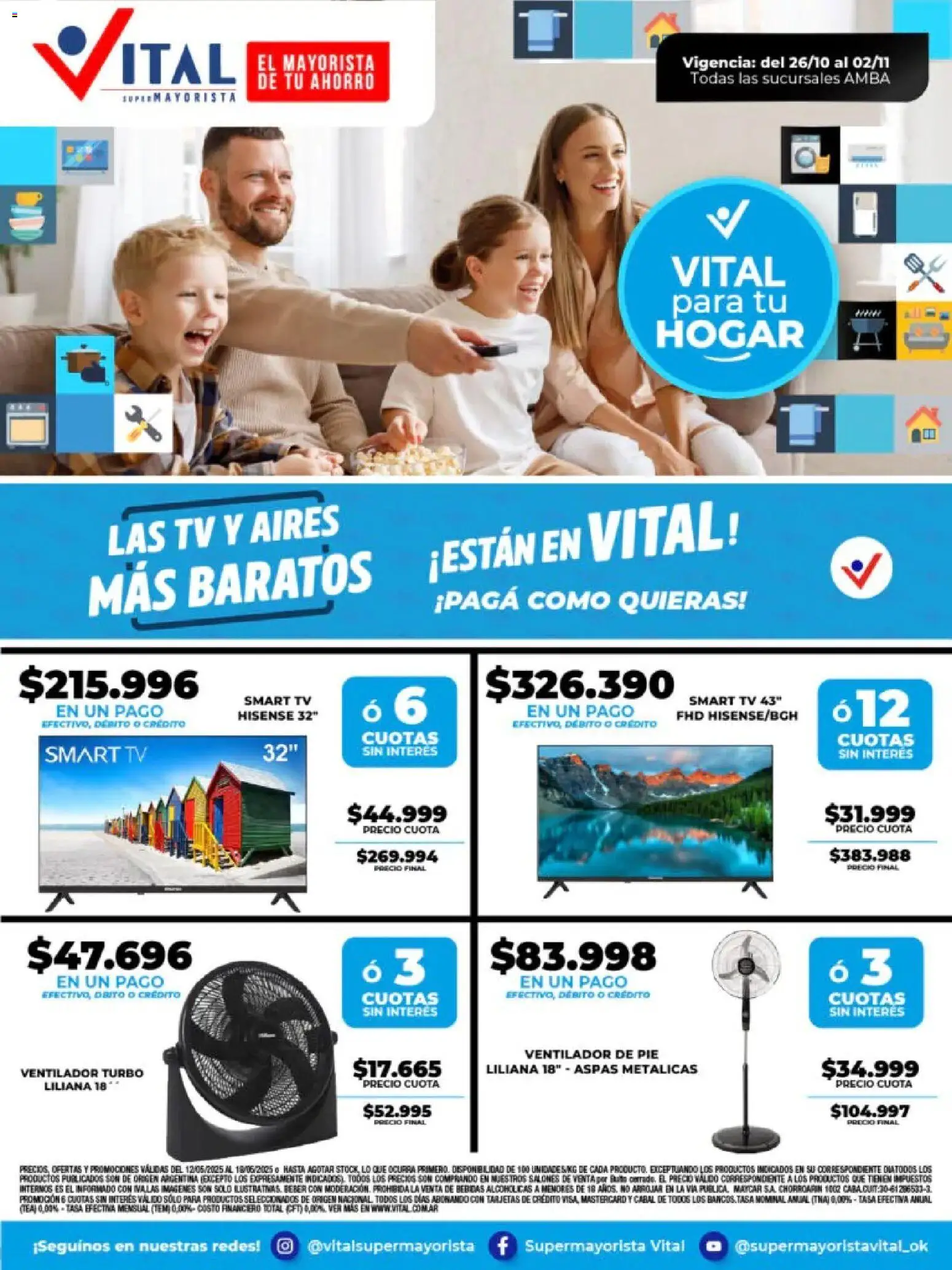 Vital - Especial de nonfood - Abasto │ válido desde el 27.10.2025 | Página: 1 | Productos: Ventilador