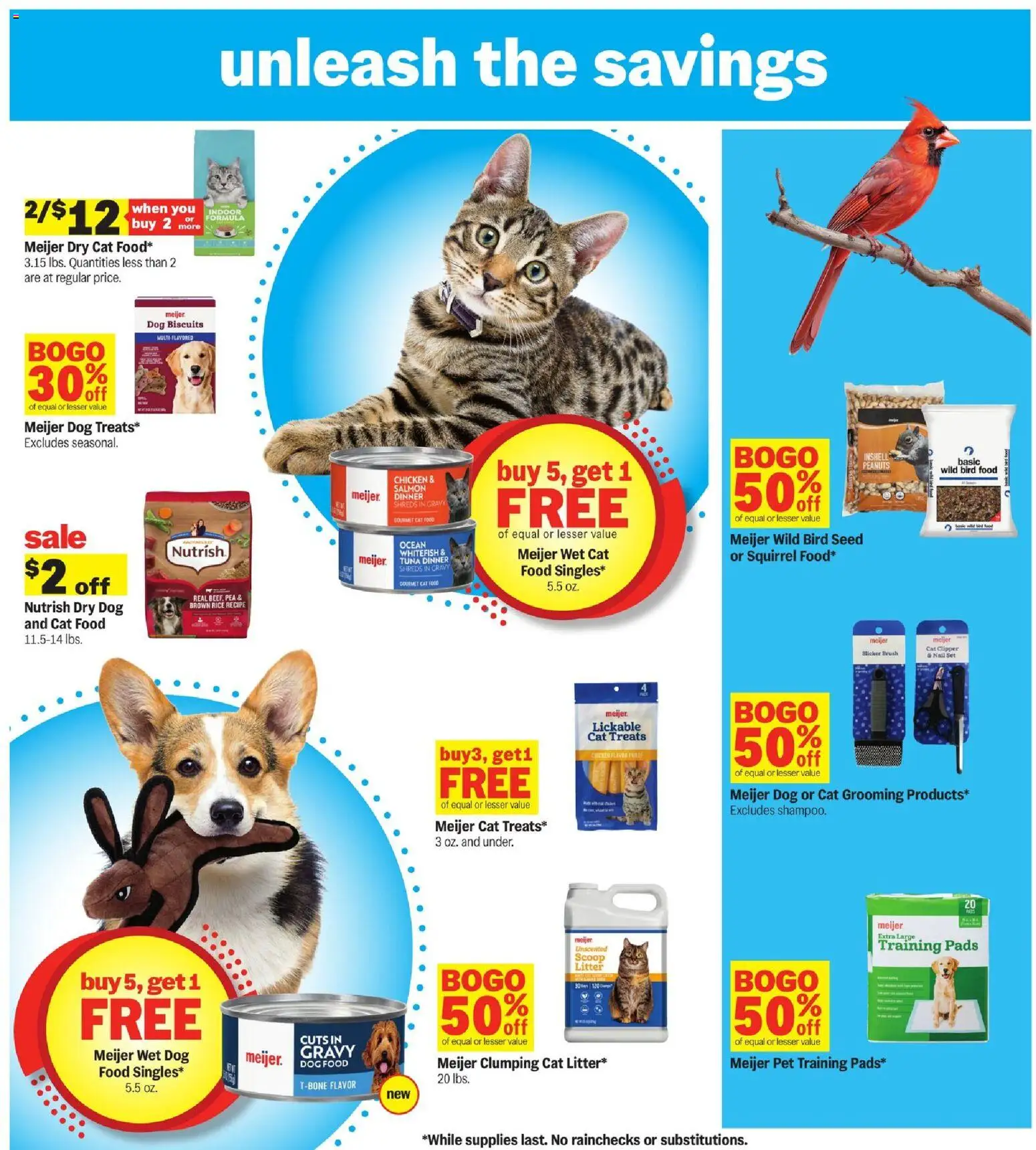 Meijer Weekly Ad - MI - valid from 04.03.2026 | Page: 25 | Products: Dog Food, Rice, Pads, Pea