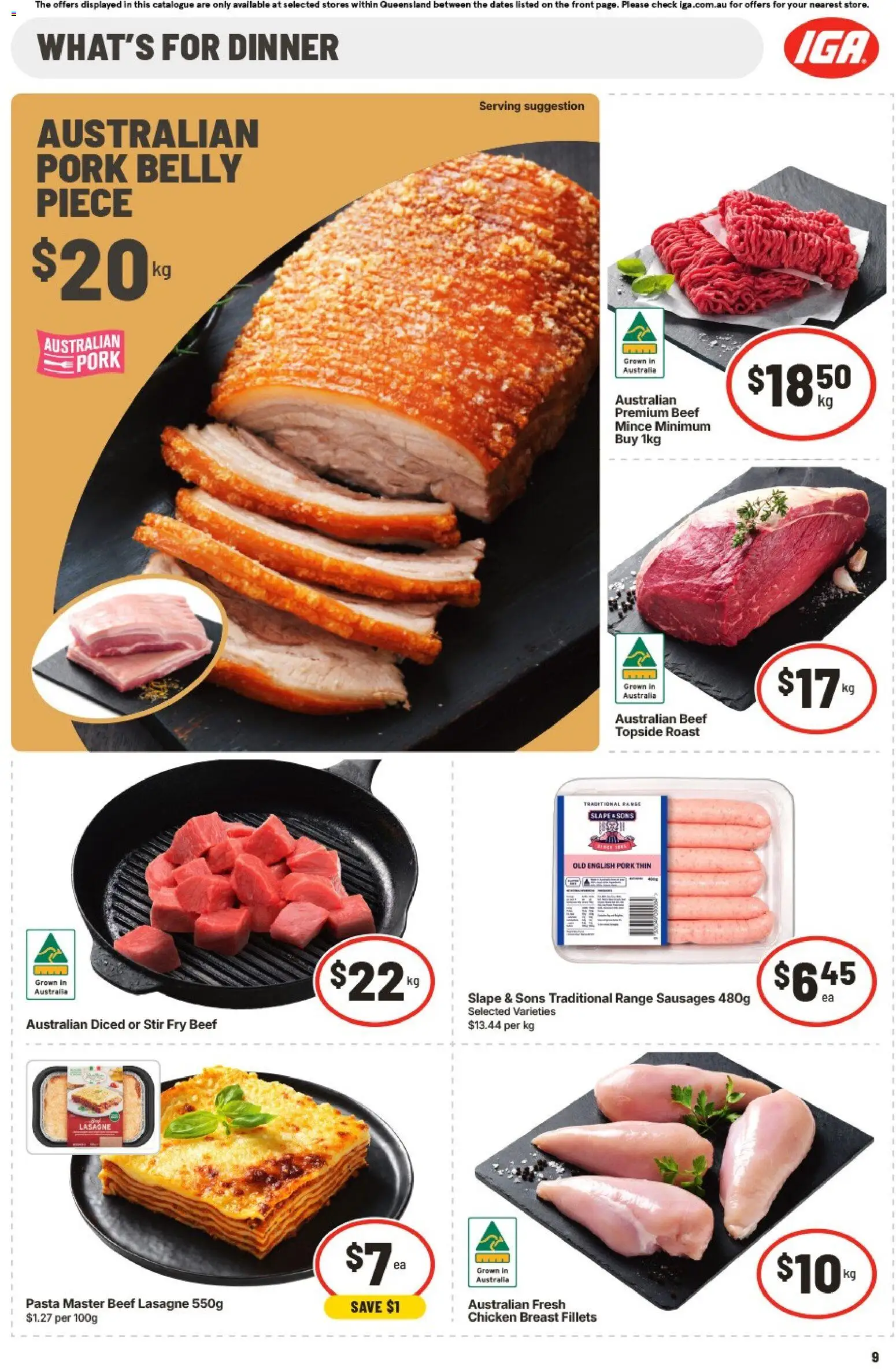 IGA catalogue - valid from 15.04.2026 | Page: 12 | Products: Lamb, Tomatoes, Prawns