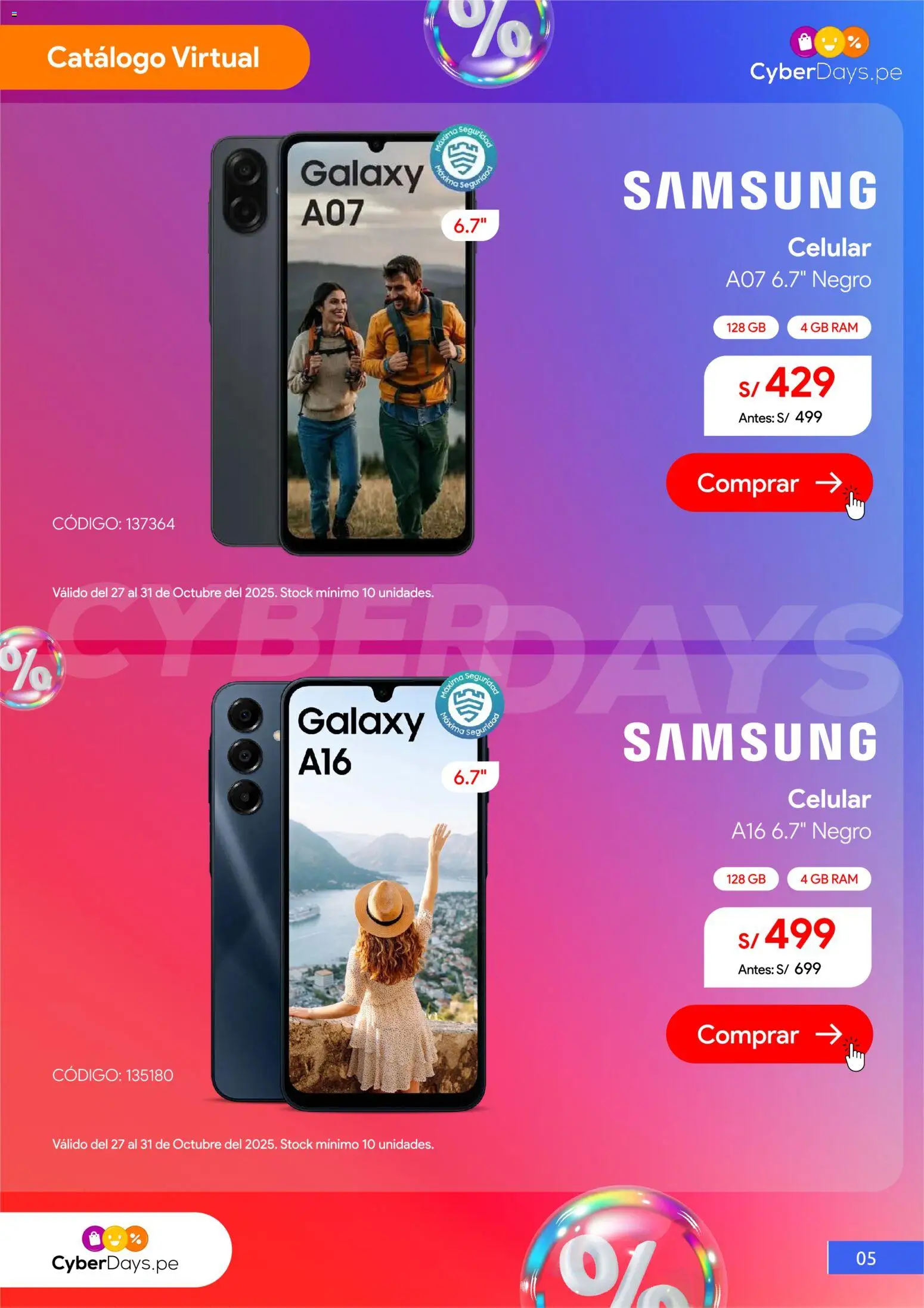 Catálogo Hiraoka válido desde 27.10.2025 | Página: 6 | Productos: Celular