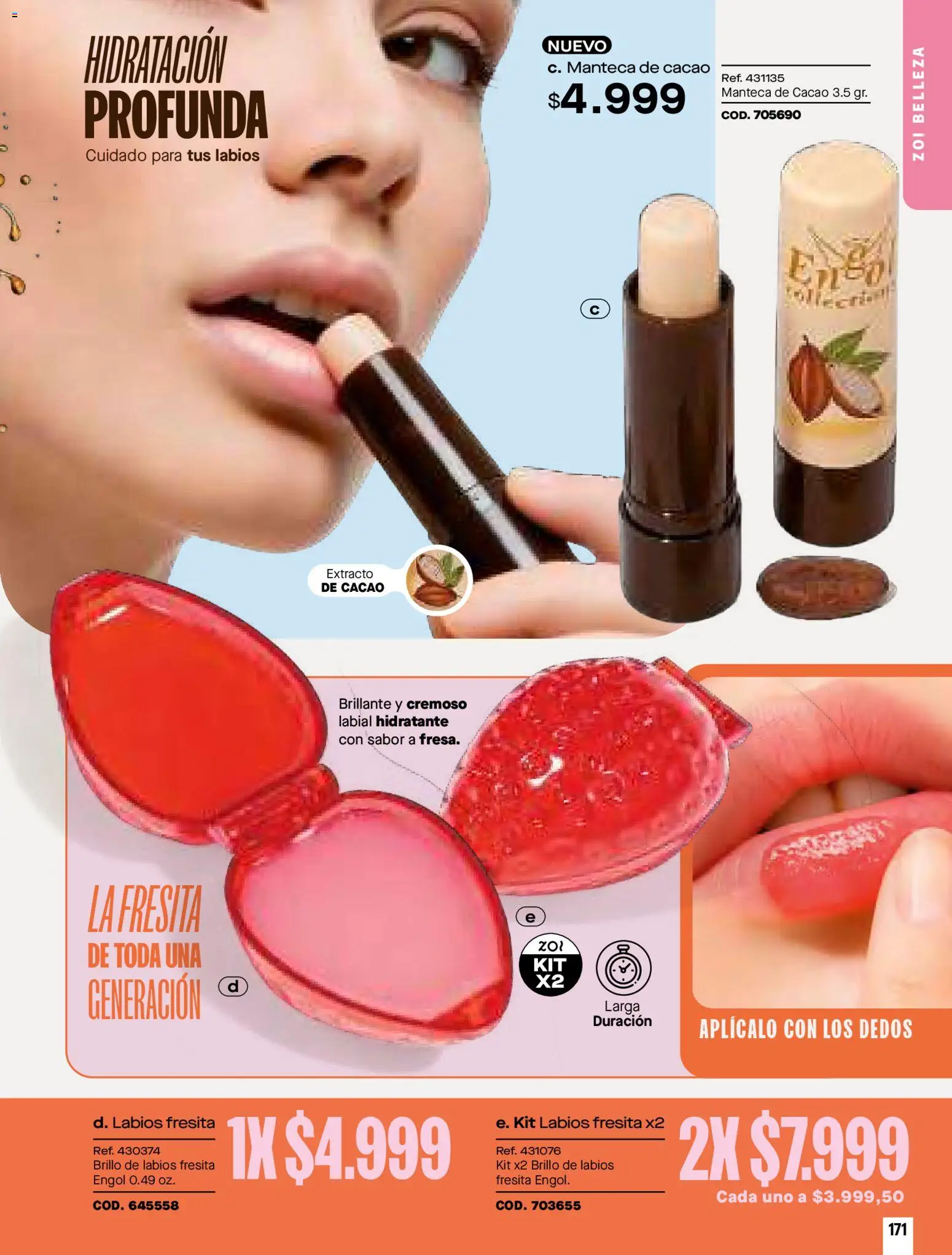 Pacifika revista - valida desde el 01.04.2026 | Página: 171 | Productos: Brillo, Brillo de labios, Manteca