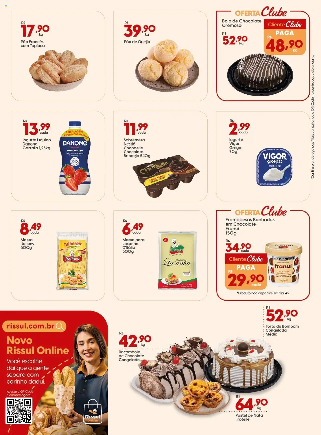 Rissul Folheto - válido de 07.08.2025 | Página: 5 | Produtos: Queijo, Pão, Pão francês, Pão de queijo
