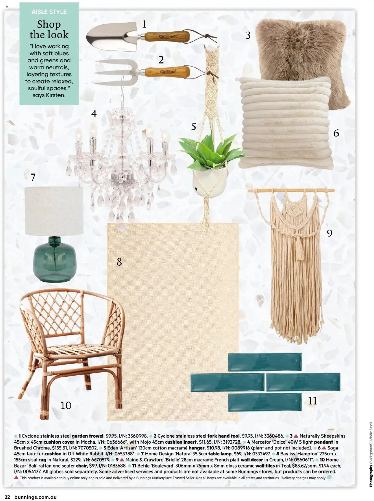 Bunnings Warehouse catalogue - valid from 01.07.2025 | Page: 22 | Products: Table, Decor, Fur, Pot