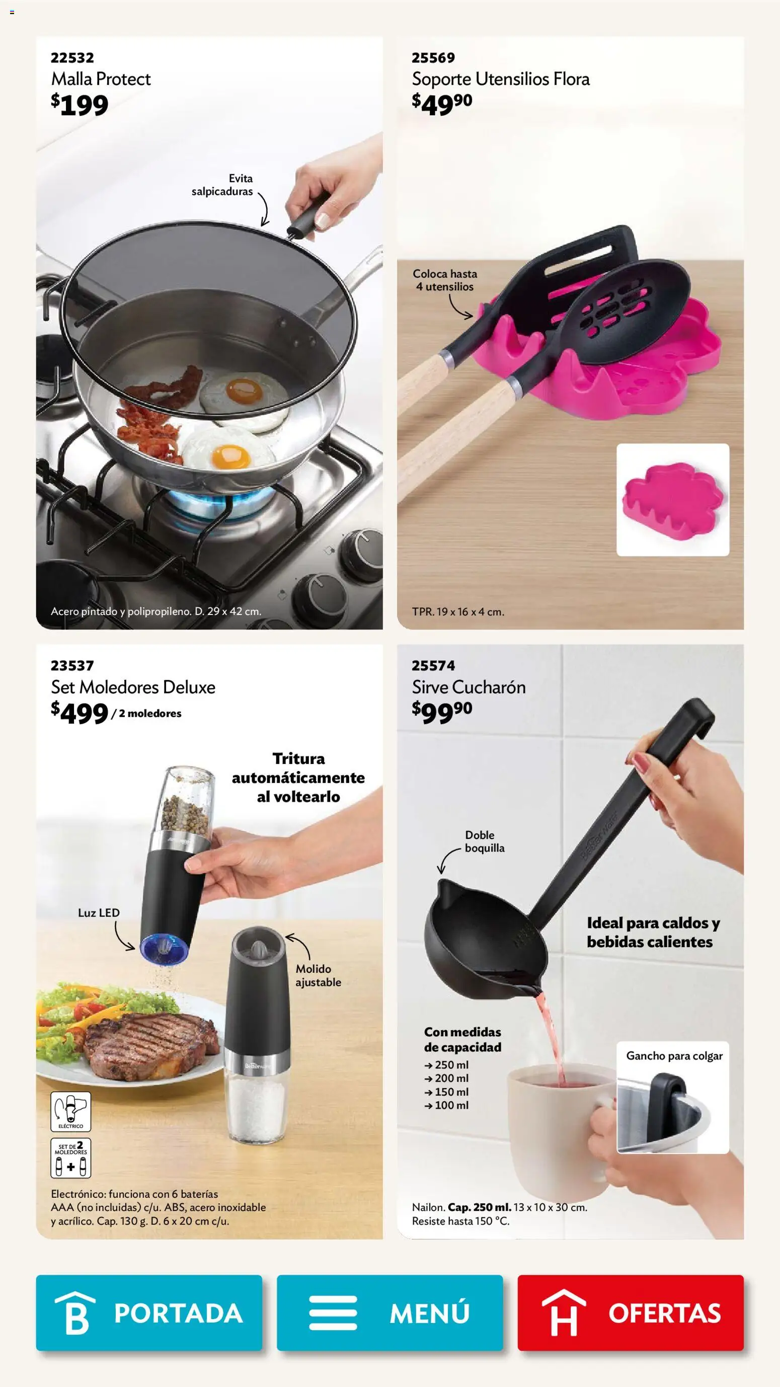 Nuevas ofertas de Betterware válidas en toda la República Mexicana desde el 02.02.2026. ¡Encuentra las mejores ofertas en Betterware campaña 2 2026! | Página: 57 | Productos: Cucharón, Malla