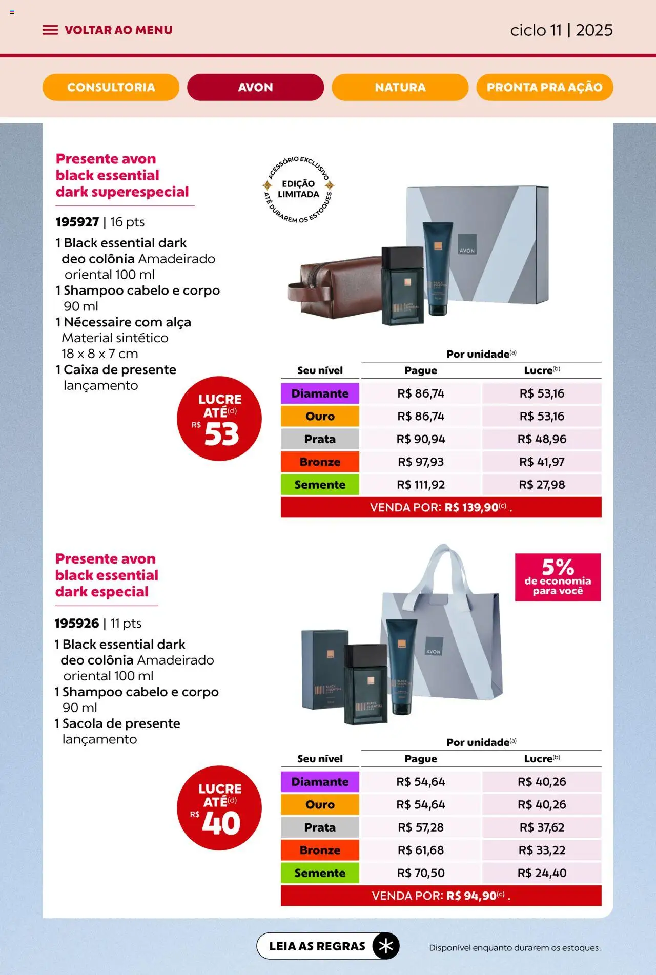 Avon Folheto - válido de 16.06.2025 | Página: 9 | Produtos: Shampoo, Necessaire, Caixa
