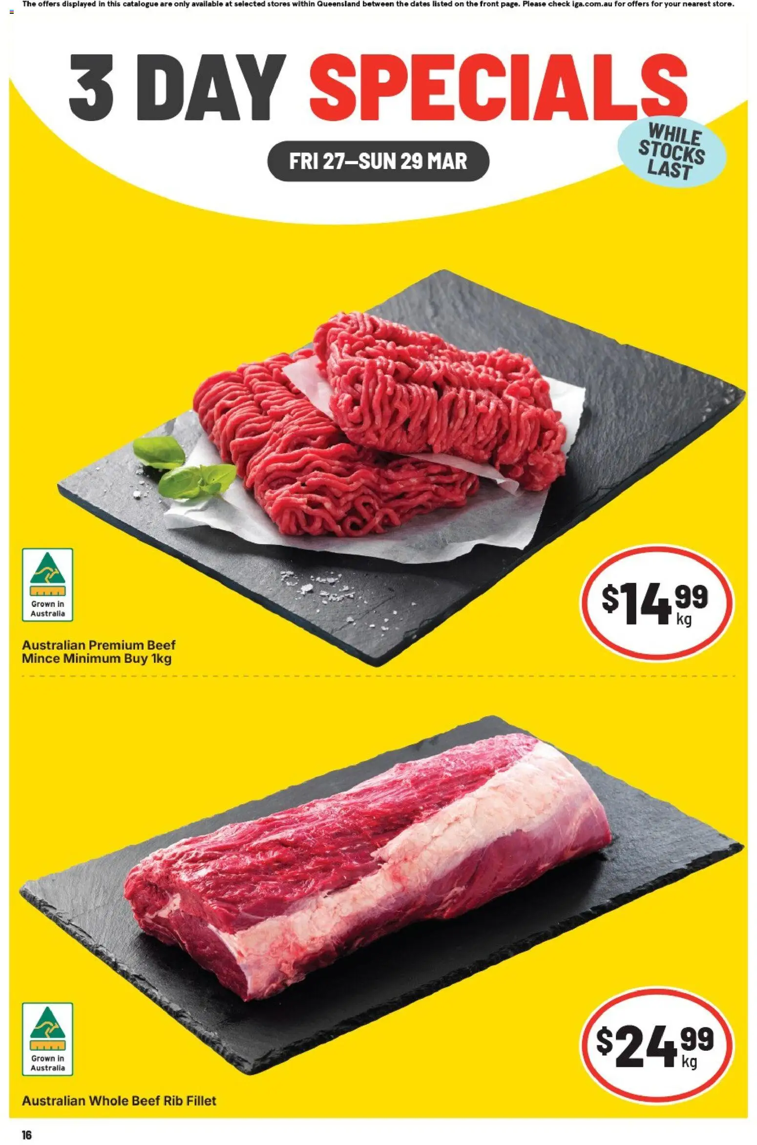 IGA catalogue - valid from 27.03.2026 | Page: 1 | Products: Beef