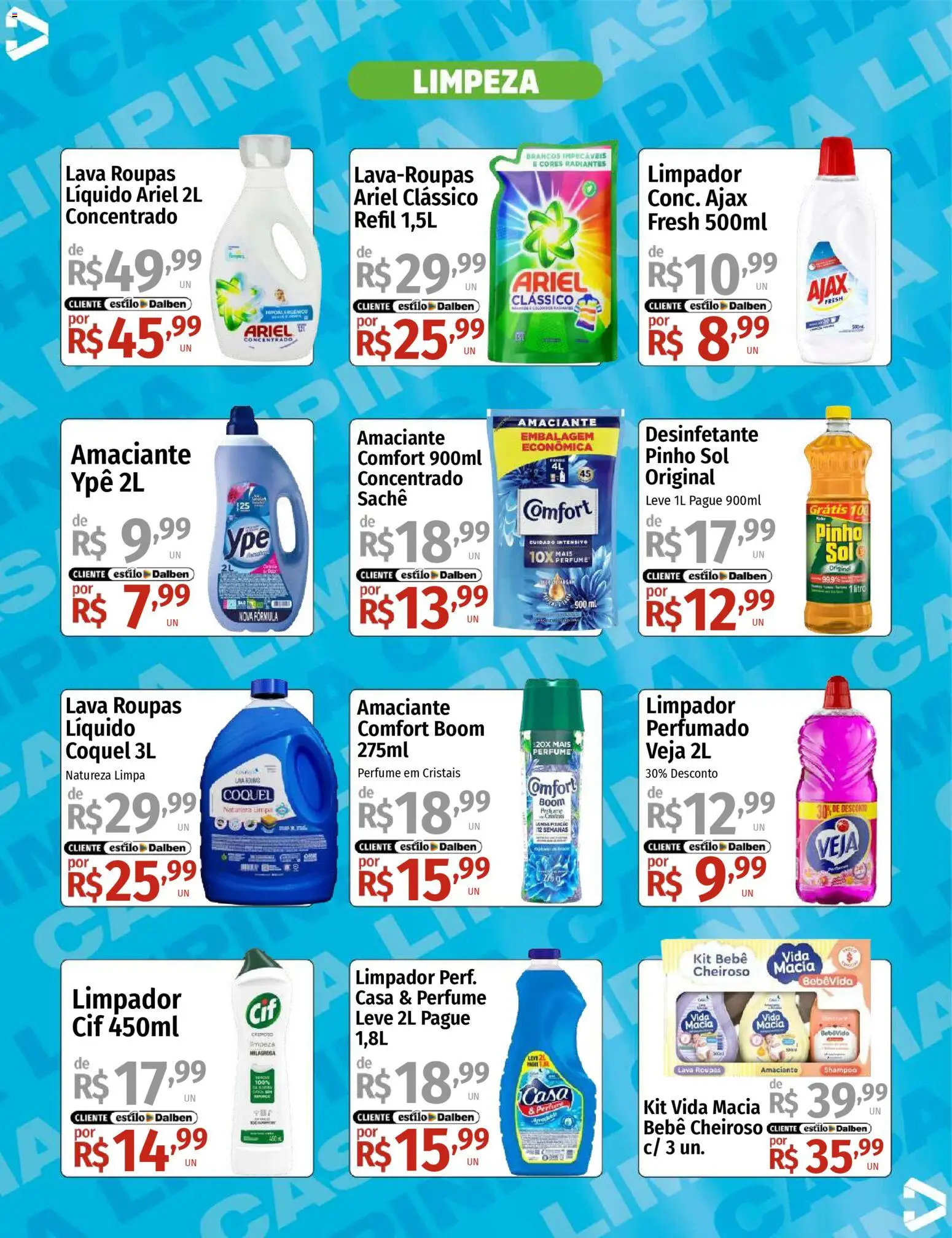 Supermercado Dalben Folheto - válido de 19.01.2026 | Página: 2 | Produtos: Perfume, Ariel, Amaciante, Desinfetante