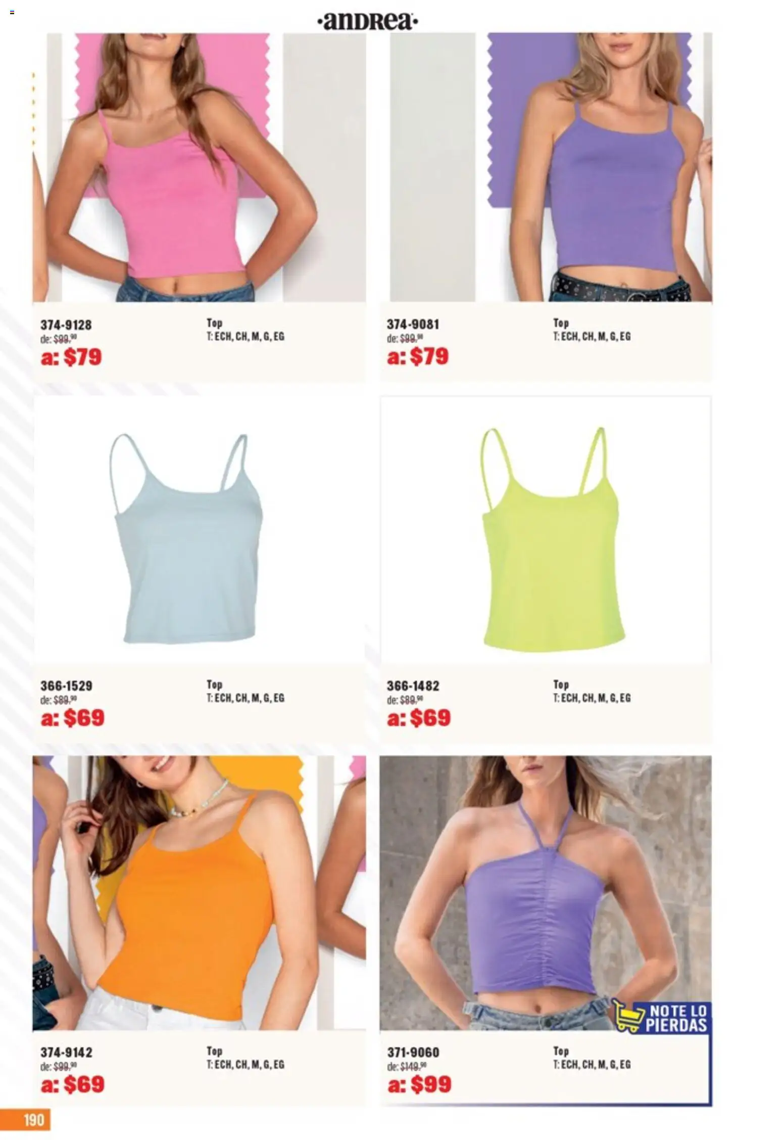 Nuevas ofertas de Andrea válidas en toda la República Mexicana desde el 05.04.2026. ¡Encuentra las mejores ofertas en Andrea catálogo Outlet! | Página: 190