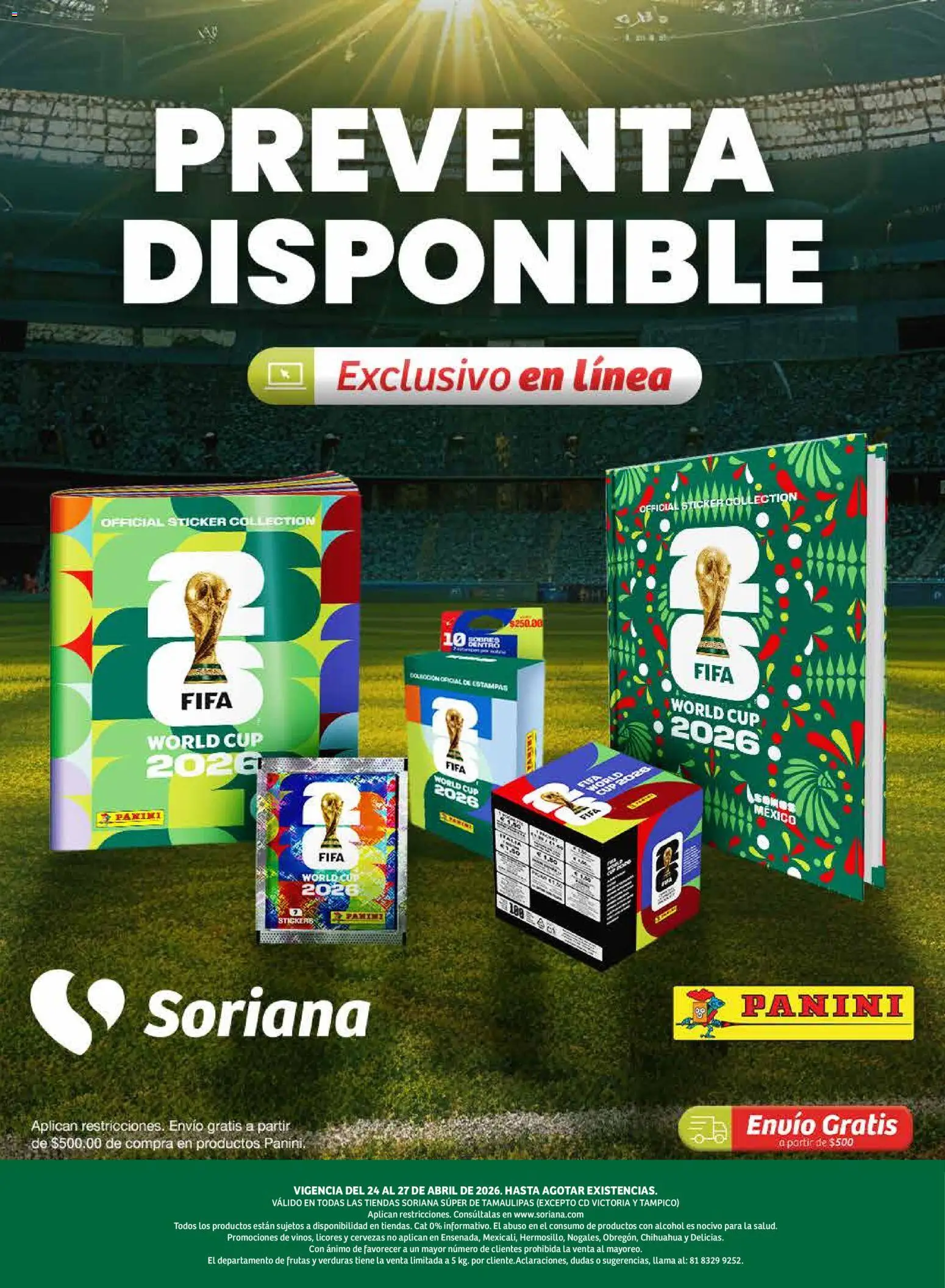 Nuevas ofertas de Soriana válidas en toda la República Mexicana desde el 24.04.2026. ¡Encuentra las mejores ofertas en Soriana Fin de Semana Súper: Tamaulipas (excepto Cd. Victoria y Tampico)! | Página: 5