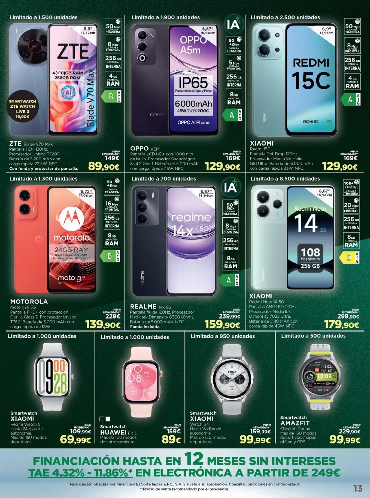 Nuevas ofertas de El Corte Inglés válidas en toda la República Mexicana desde el 24.11.2025. ¡Encuentra las mejores ofertas en El Corte Inglés Black Friday! | Página: 13 | Productos: Agua, Cámara, Funda, Batería