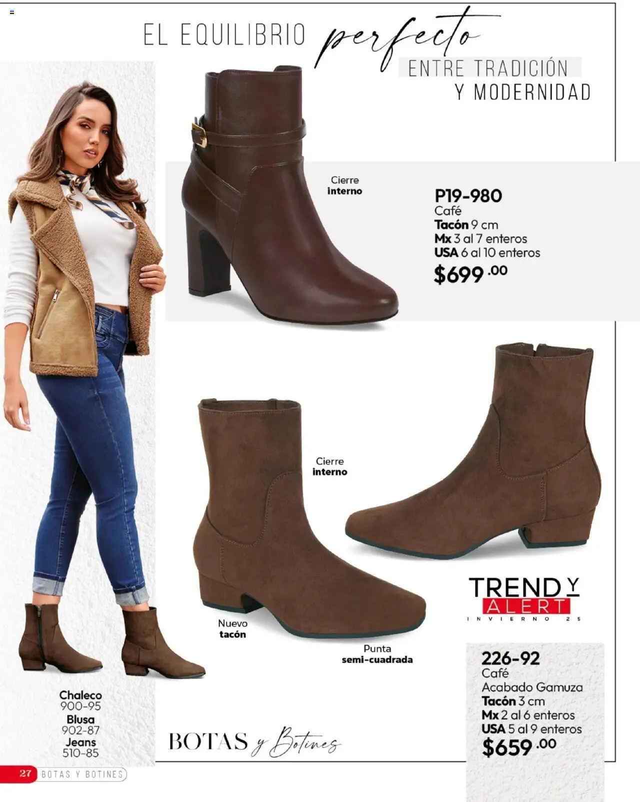 Nuevas ofertas de Cklass válidas en toda la República Mexicana desde el 16.09.2025. ¡Encuentra las mejores ofertas en Cklass - Catálogo Invierno! | Página: 183 | Productos: Blusa, Café, Gamuza, Botines