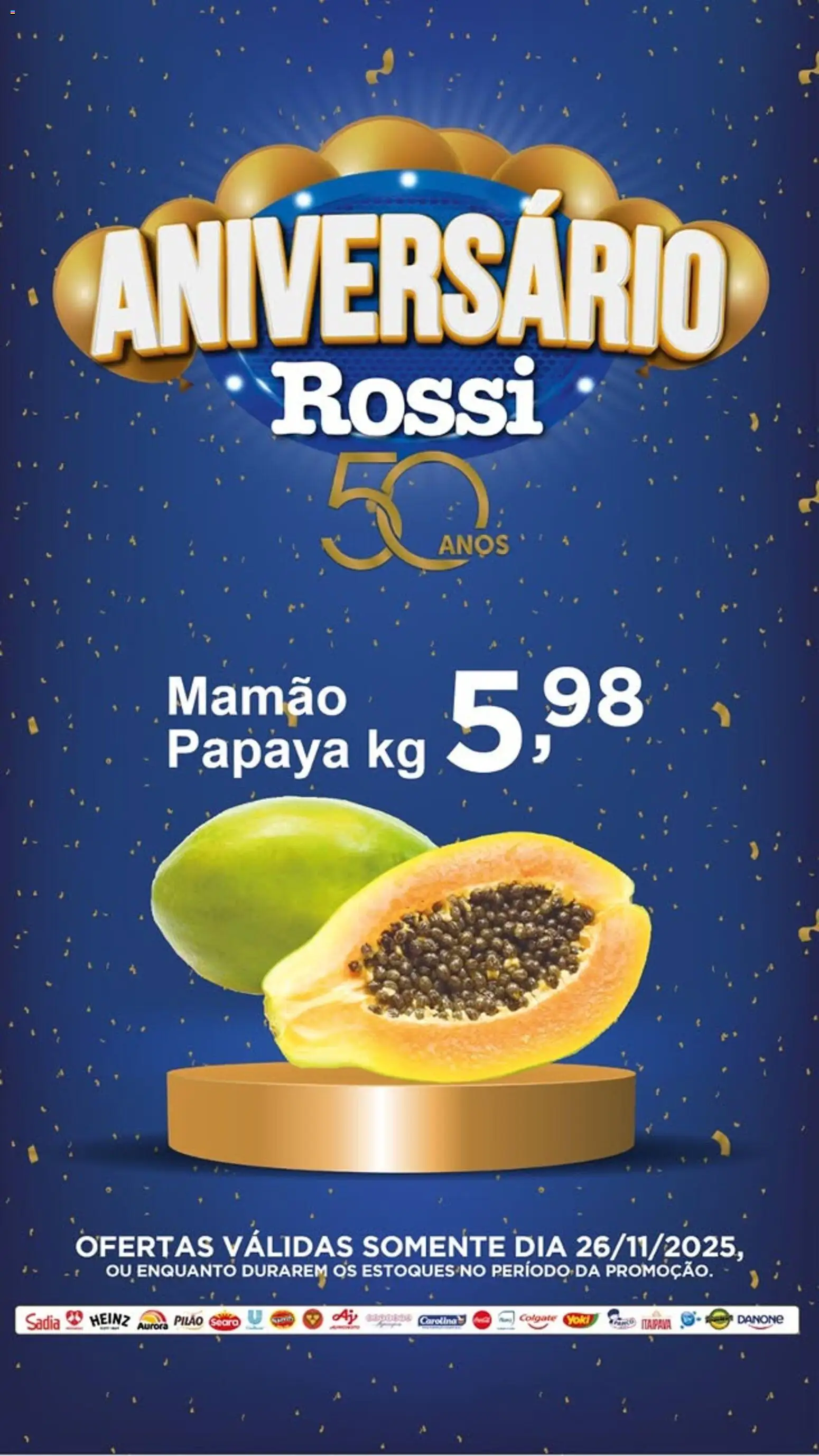 Rossi Supermercados Folheto - válido de 26.11.2025 | Página: 6 | Produtos: Mamão