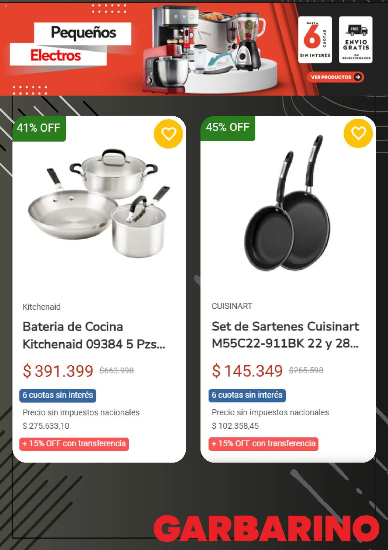 Garbarino catálogo │ válido desde el 20.01.2026 | Página: 4 | Productos: Cocina, Batería