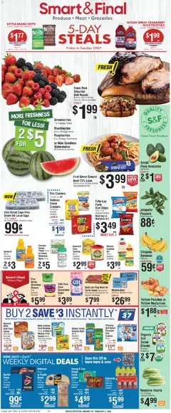 Preview of Smart & Final weekly ads valid from 30.01.2026