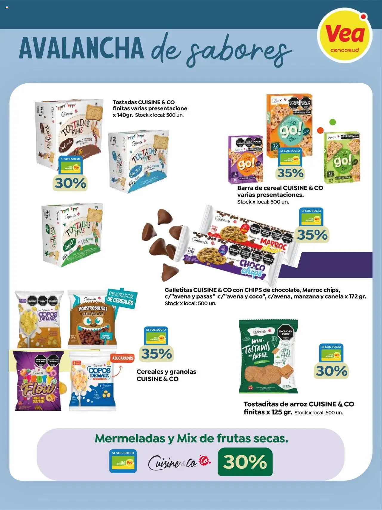 Vea - Especial Marca Propia │ válido desde el 06.08.2025 | Página: 2 | Productos: Copos, Galletitas, Chocolate, Arroz