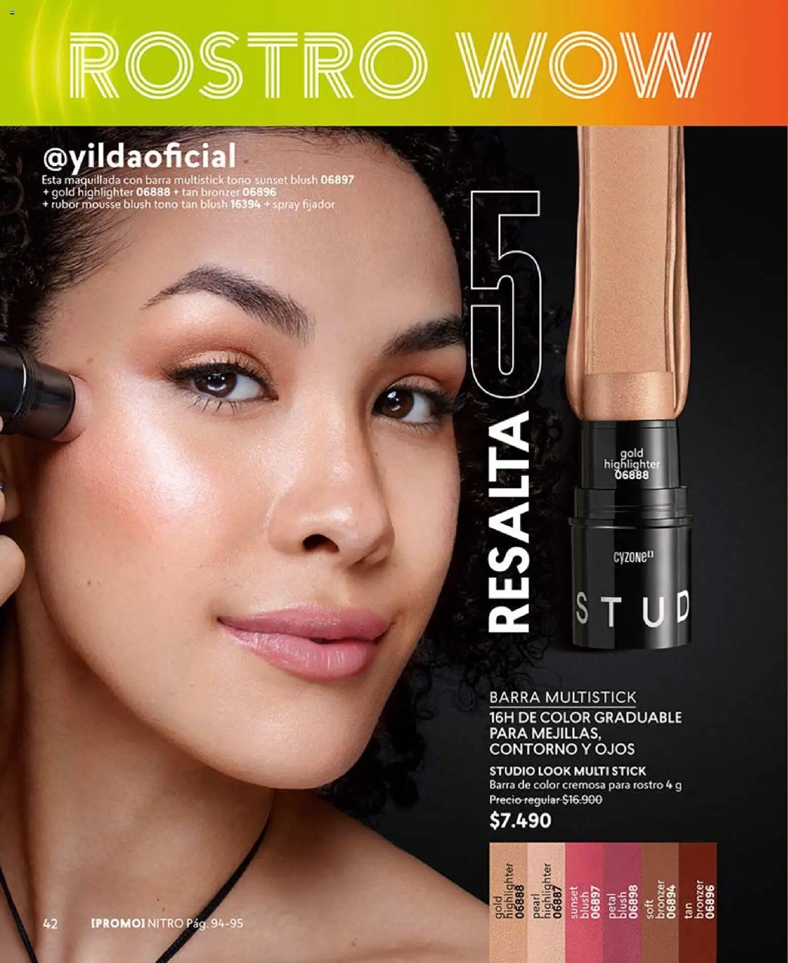 Catálogo CyZone Campaña 5 │ válido desde el 01.03.2026 | Página: 42 | Productos: Contorno, Fijador, Mousse, Rubor