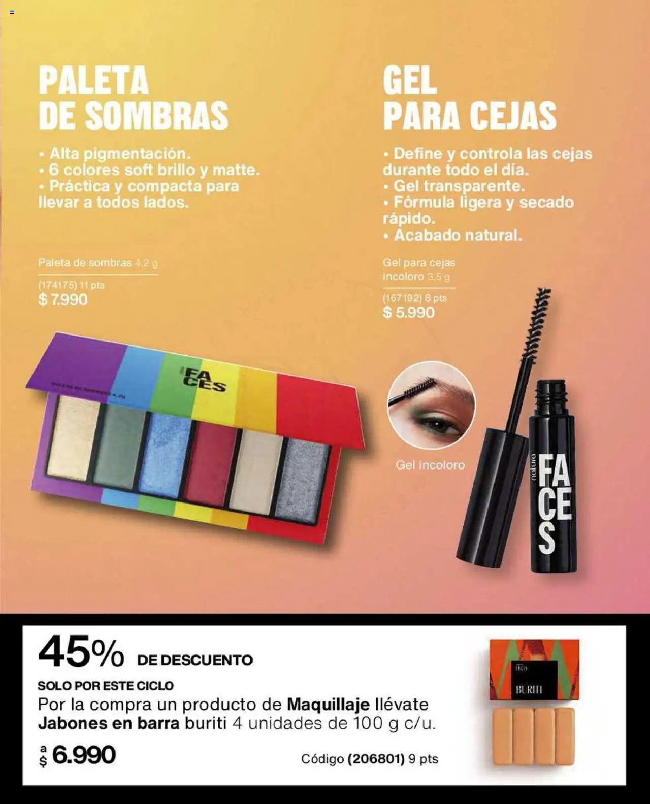 Natura catálogo │ válido desde el 22.07.2025 | Página: 70 | Productos: Brillo, Maquillaje