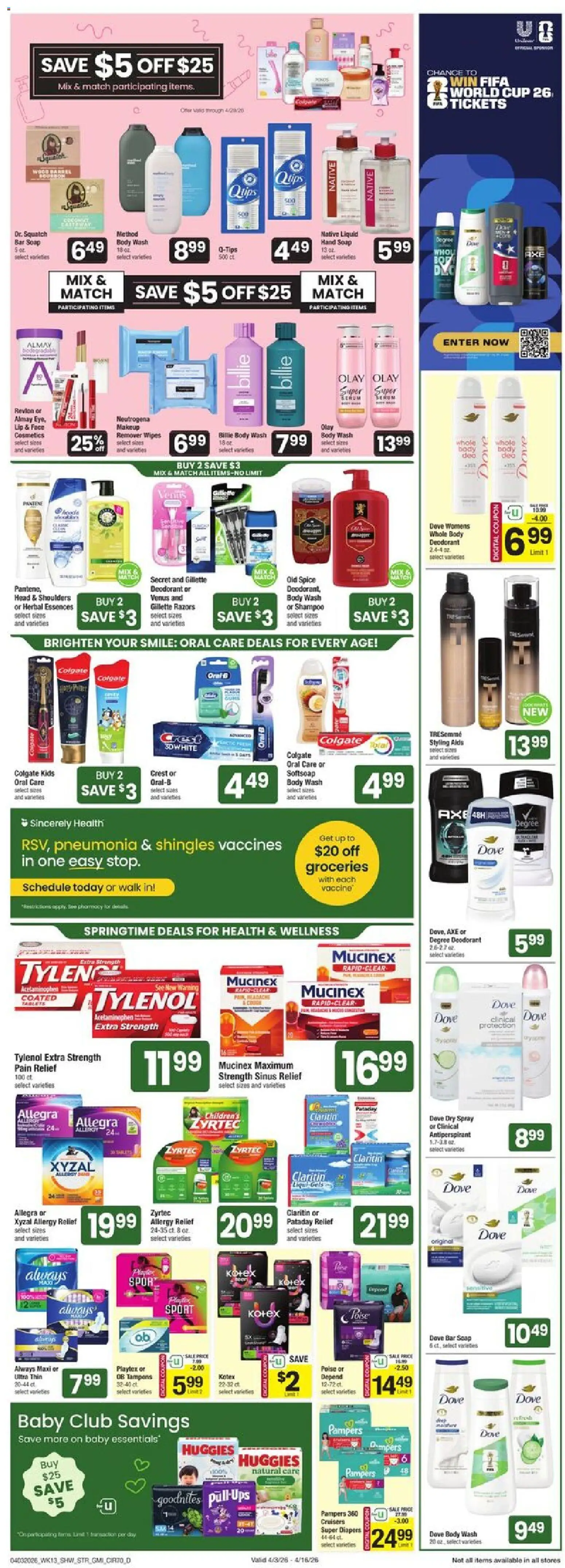 Star Market Weekly Ad - valid from 03.04.2026 | Page: 5 | Products: Soap, Deodorant, Bar Soap, Body Wash