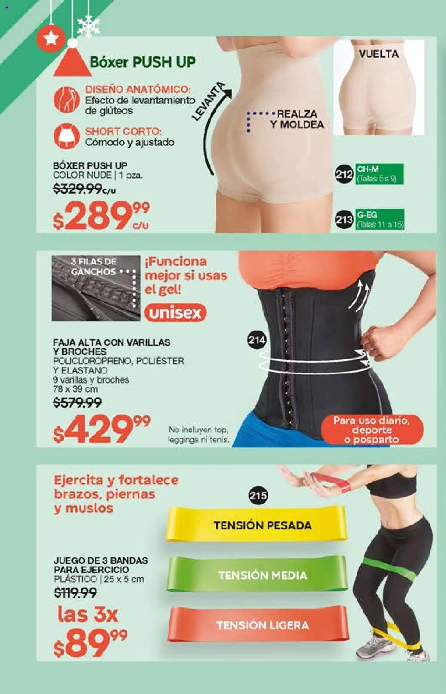Nuevas ofertas de Fuller válidas en toda la República Mexicana desde el 29.10.2025. ¡Encuentra las mejores ofertas en Fuller campaña 15 2025! | Página: 112 | Productos: Leggings, Juego, Short, Faja