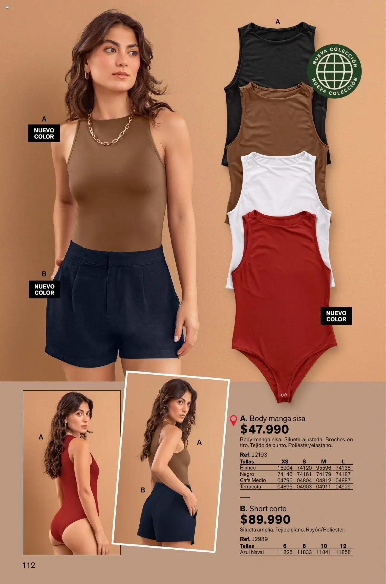 Leonisa revista - valida desde el 04.08.2025 | Página: 112 | Productos: Body, Short, Café