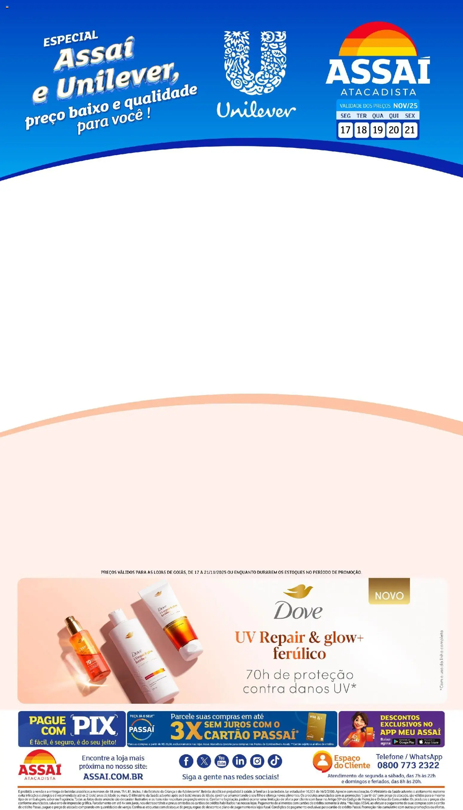 Assaí Atacadista Folheto - válido de 23.02.2026 | Página: 1 | Produtos: Base, Baixo, Bebida, Telefone