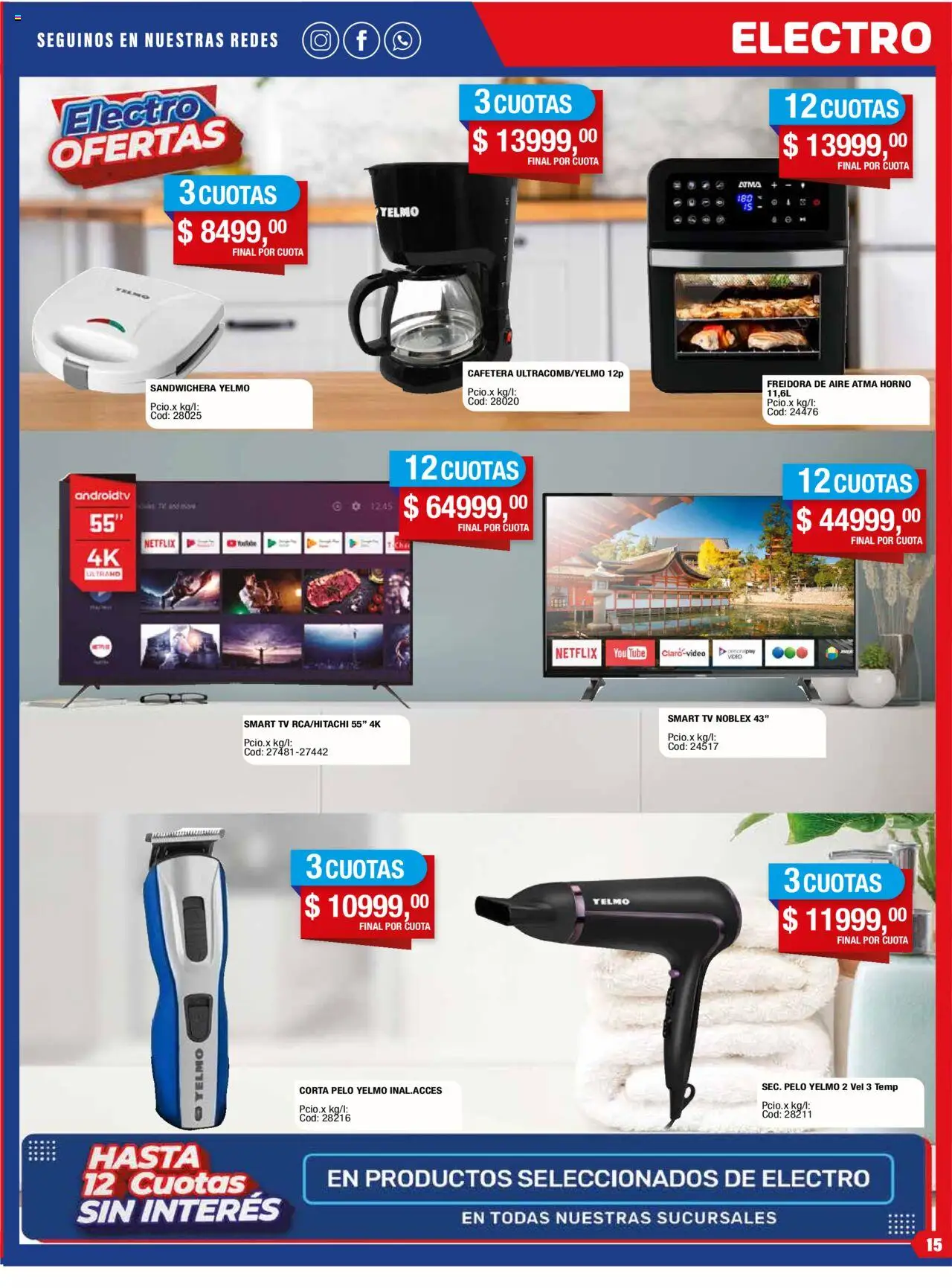 Maxiconsumo ofertas │ válido desde el 18.08.2025 | Página: 15 | Productos: Horno, Cafetera, Sandwichera, Freidora